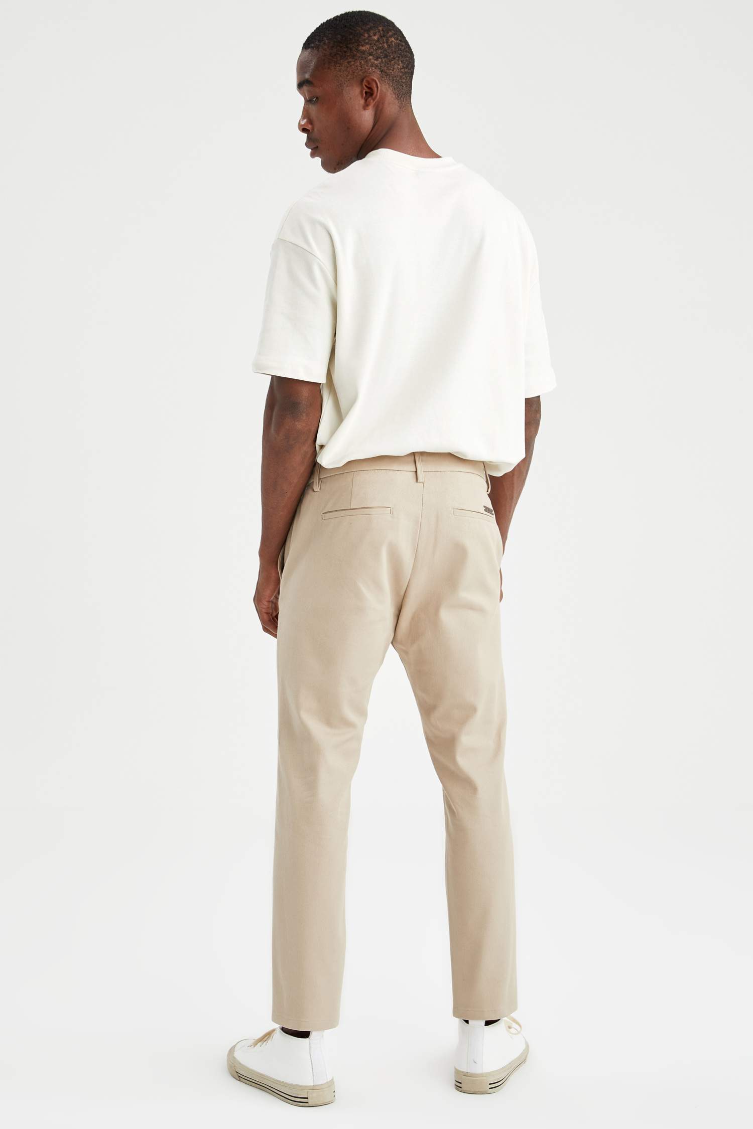 Regular Fit Basic Pamuklu Chino Pantolon