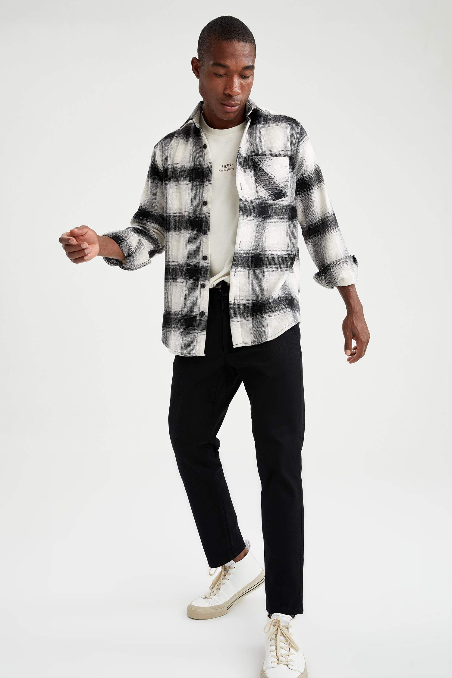 Regular Fit Basic Pamuklu Chino Pantolon