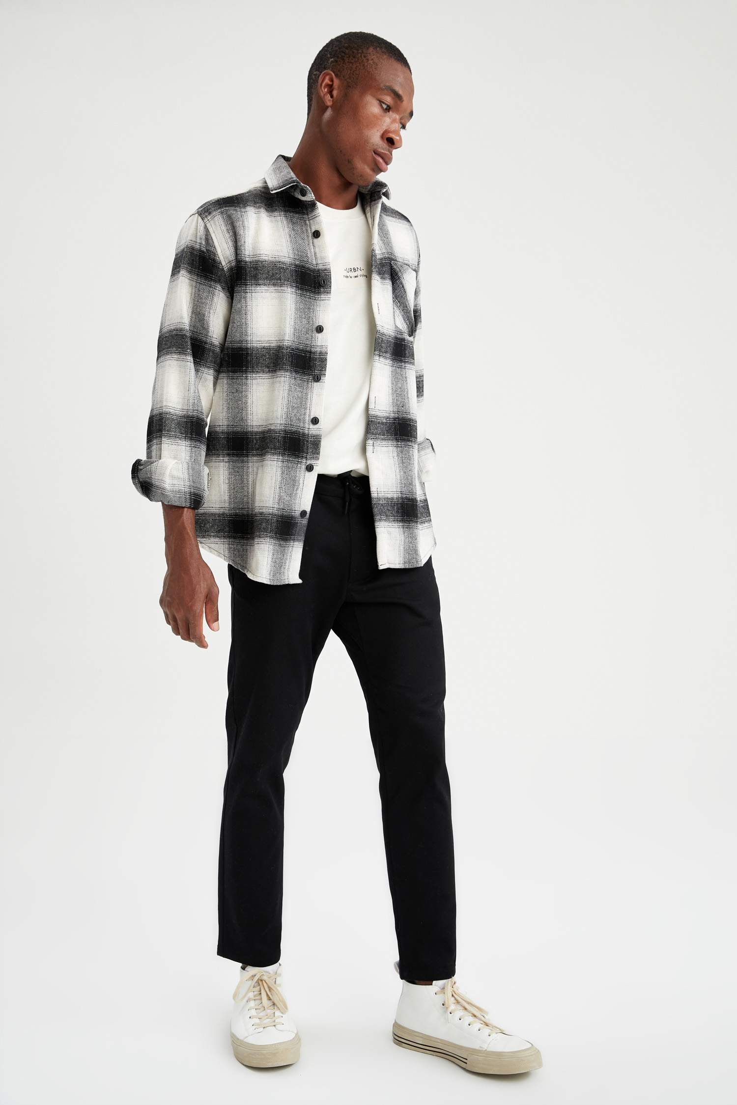 Regular Fit Basic Pamuklu Chino Pantolon