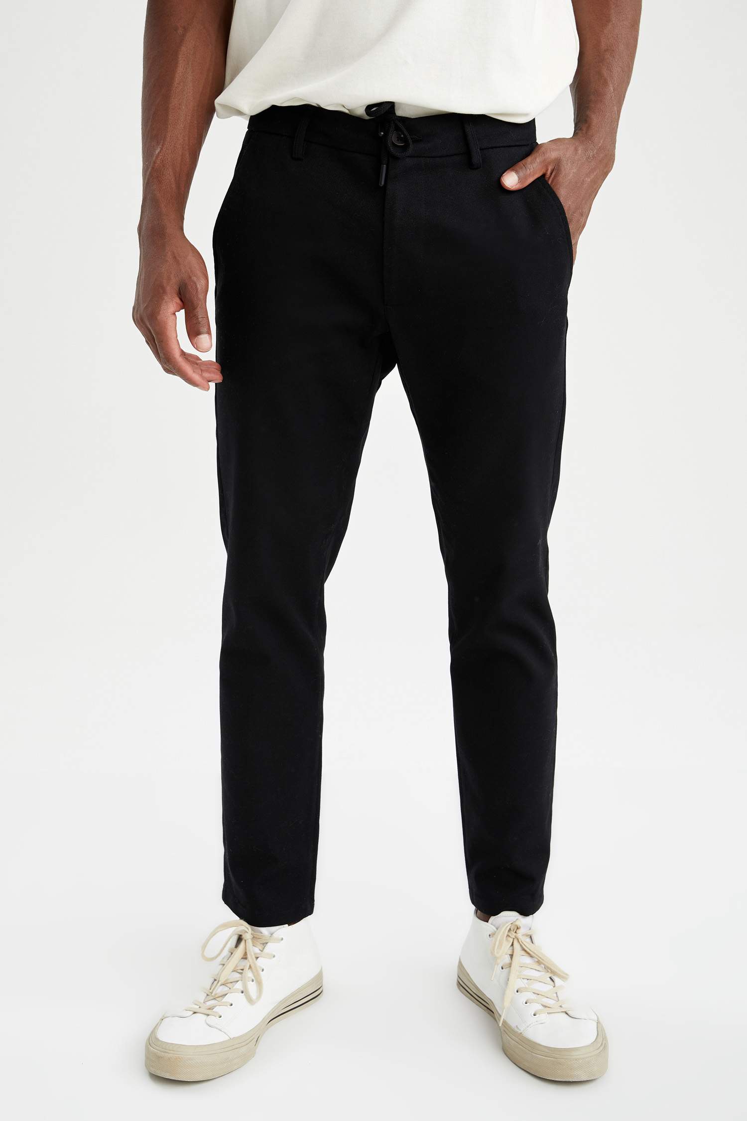 Regular Fit Basic Pamuklu Chino Pantolon