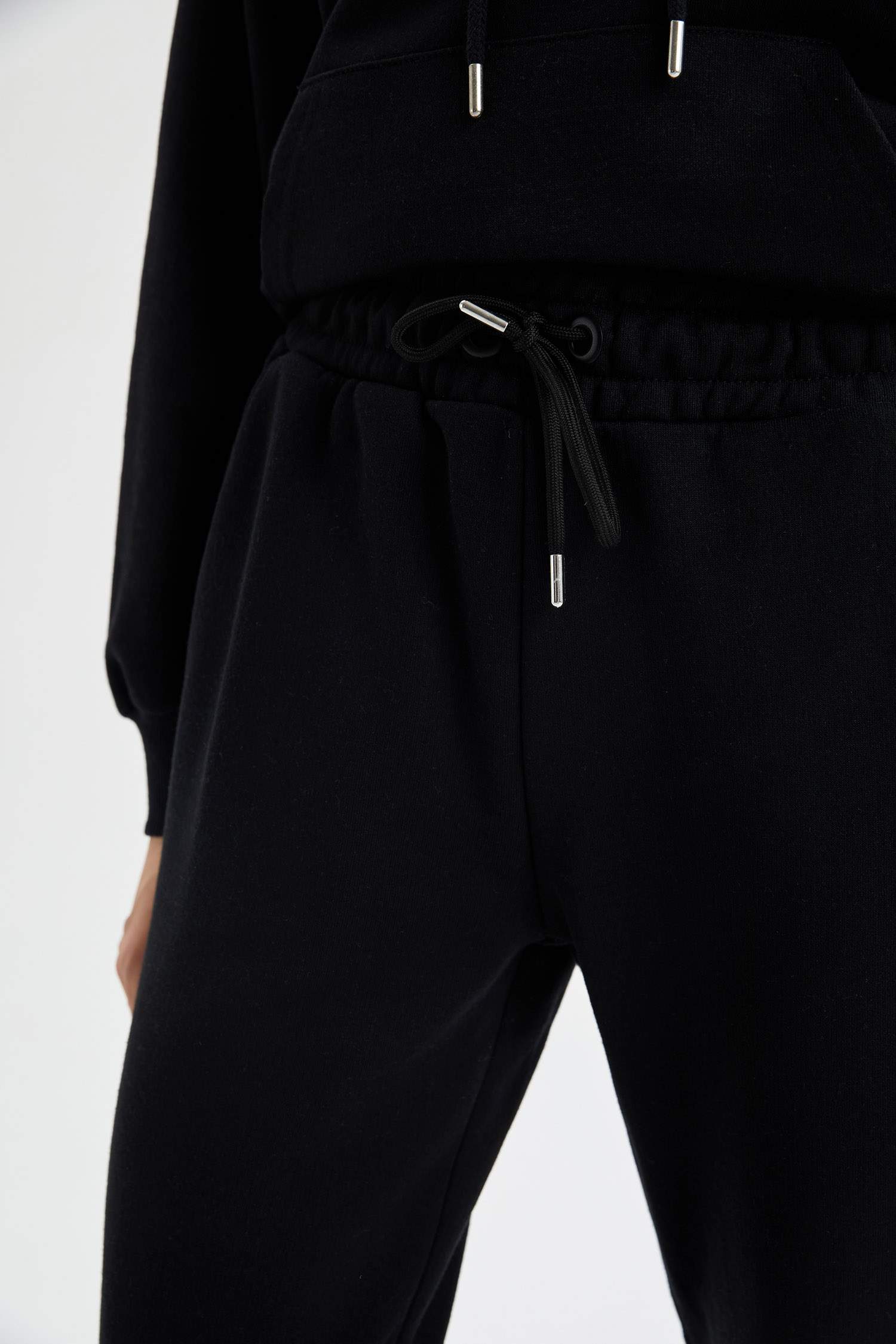 Basic Beli Bağcıklı Relax Fit Basic Jogger Eşofman Altı