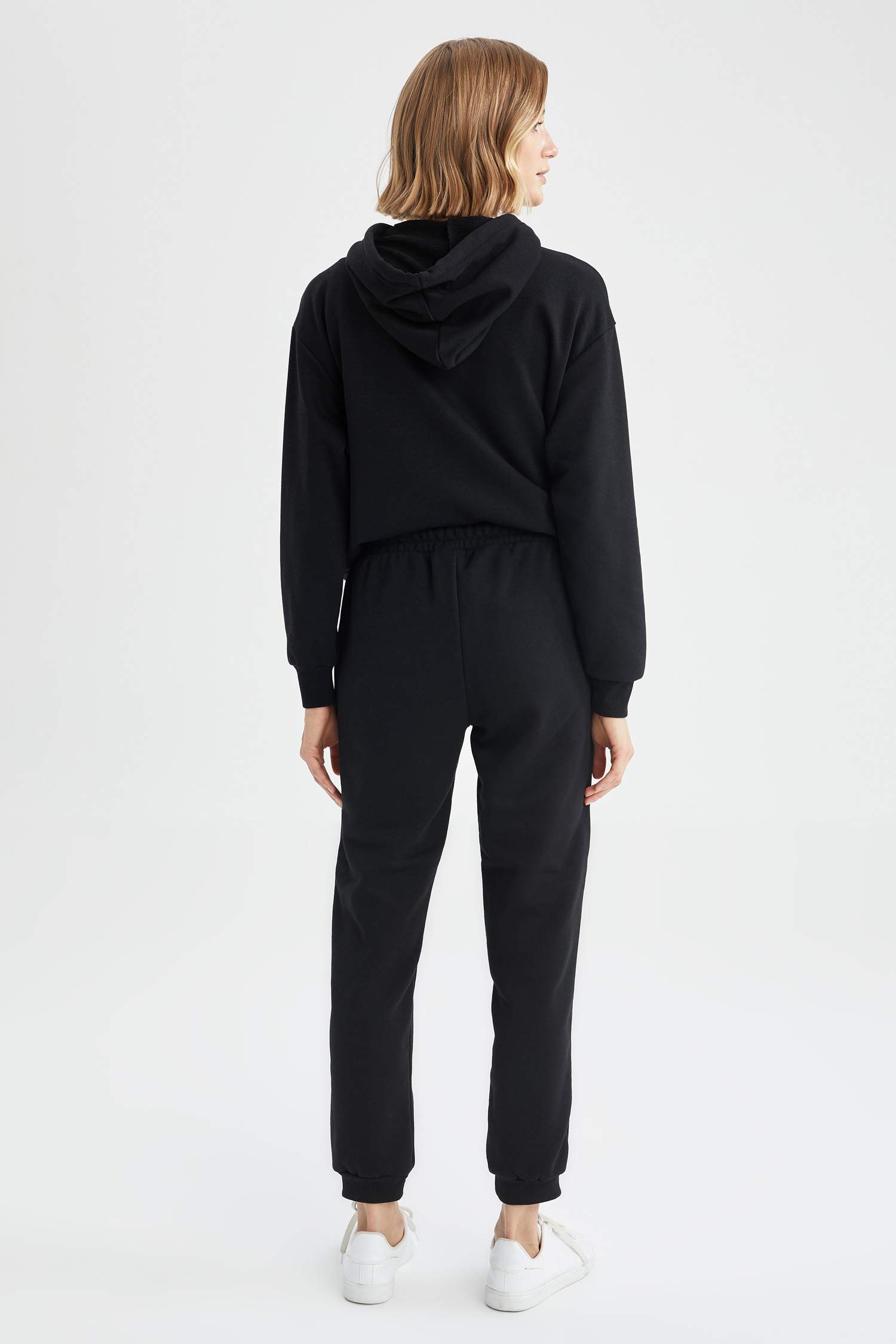 Basic Beli Bağcıklı Relax Fit Basic Jogger Eşofman Altı