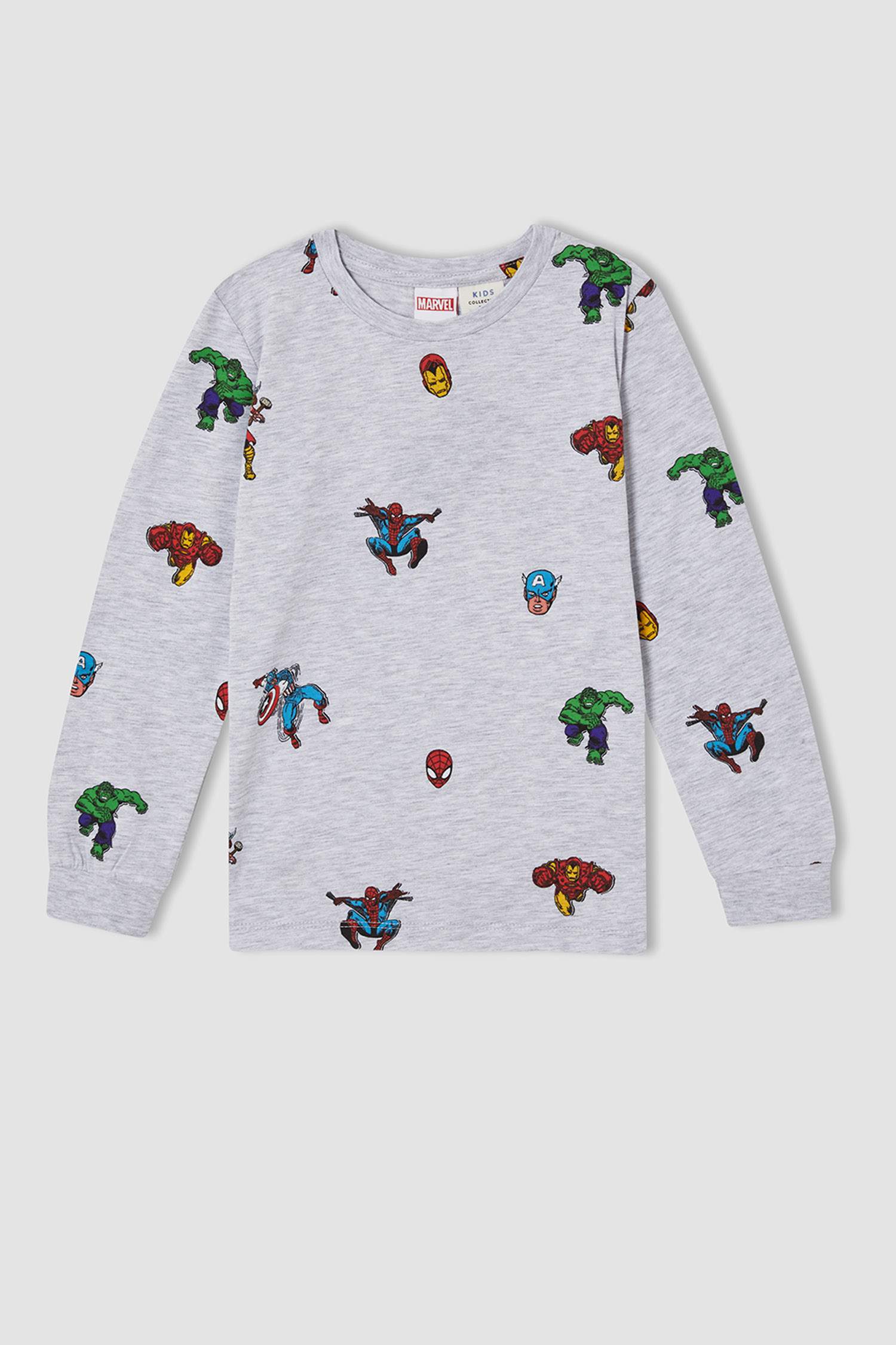 Erkek Çocuk Marvel Lisanslı Uzun Kollu Pijama Takımı