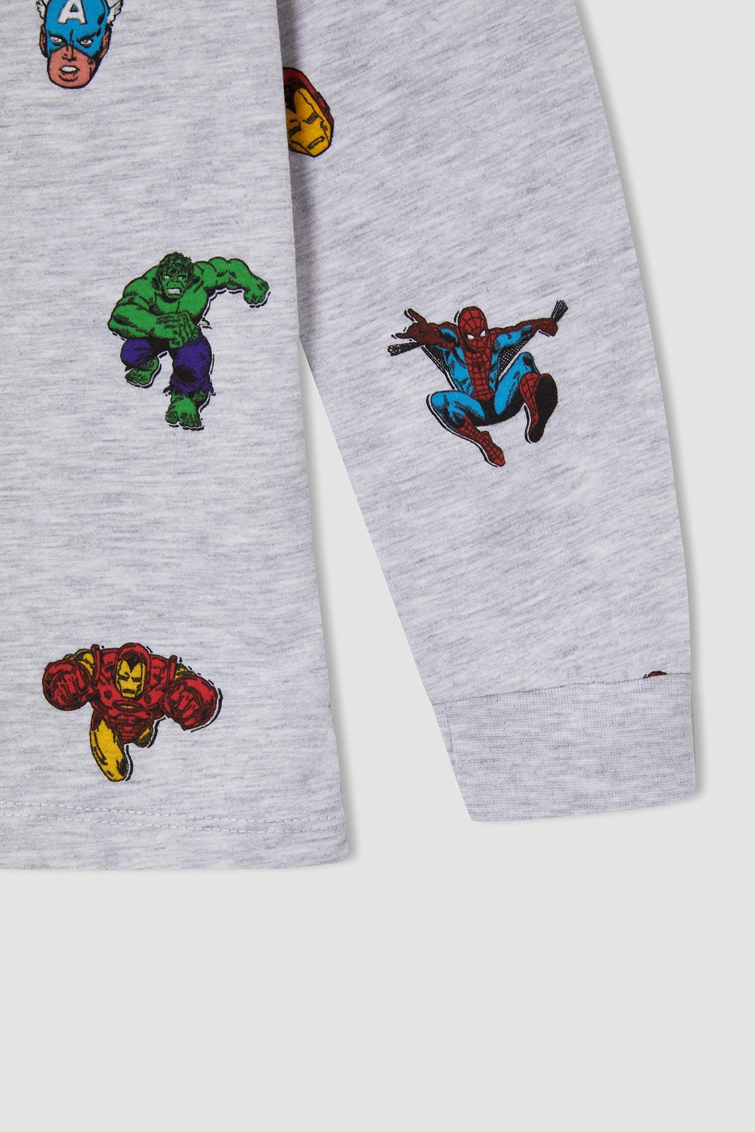 Erkek Çocuk Marvel Lisanslı Uzun Kollu Pijama Takımı
