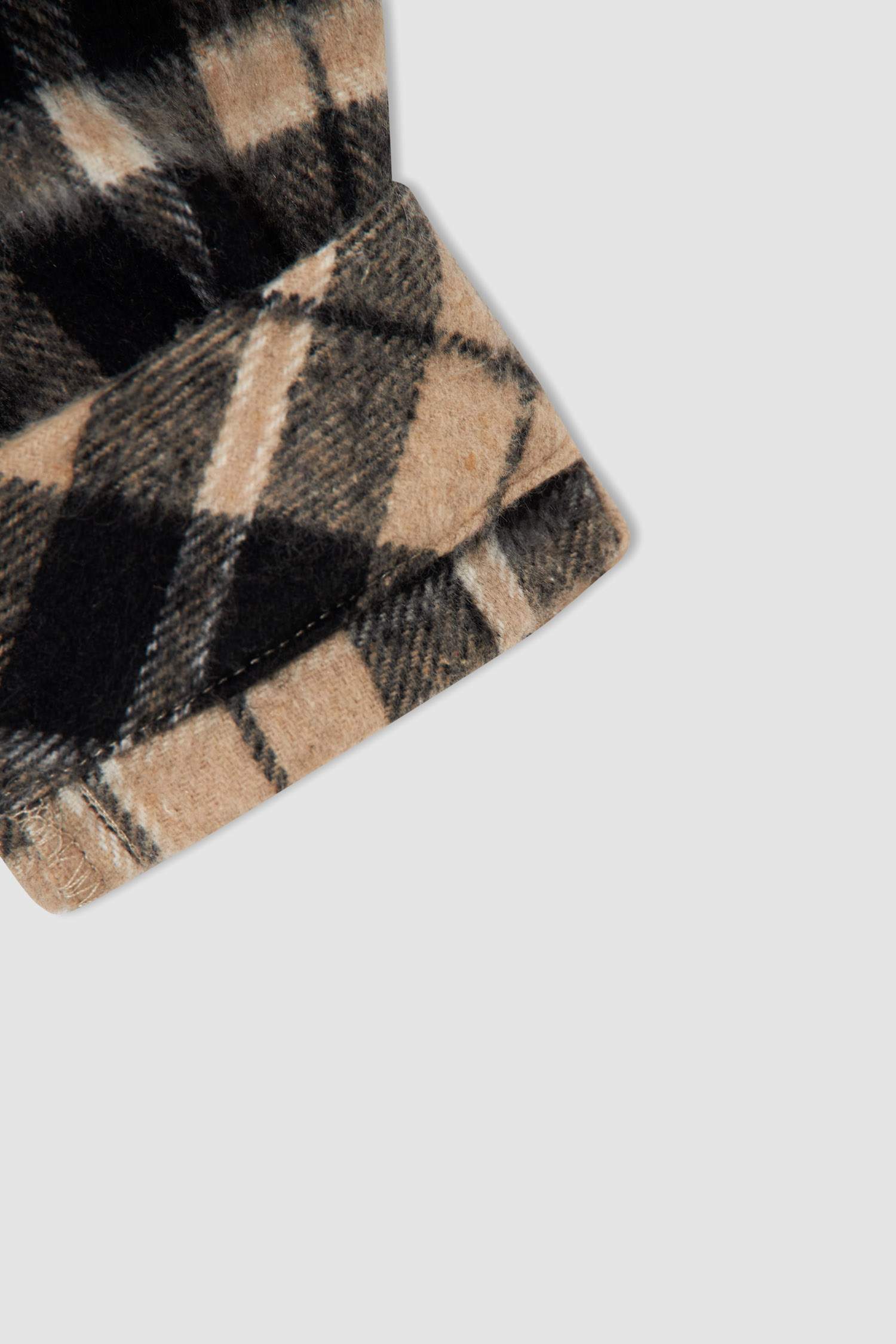 Kız Çocuk Regular Fit Yılbaşı Temalı Kareli Uzun Kollu Flanel Oduncu Gömlek