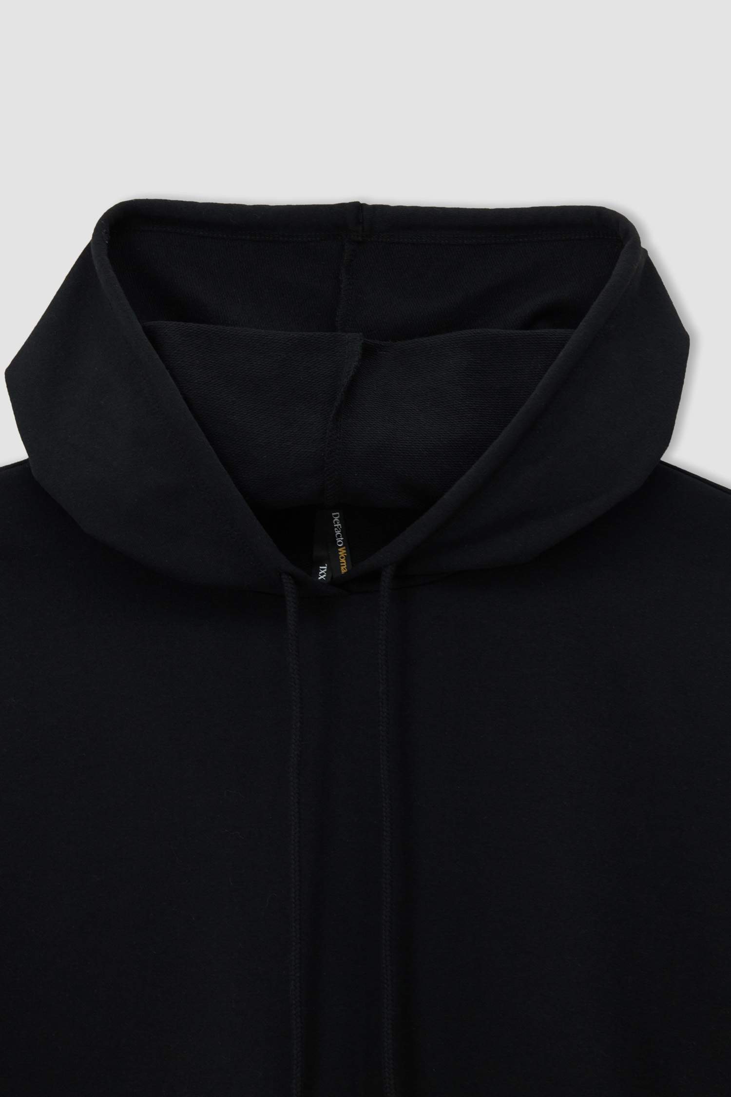 Kapüşonlu Kanguru Cepli Relax Fit Büyük Beden Sweat Tunik