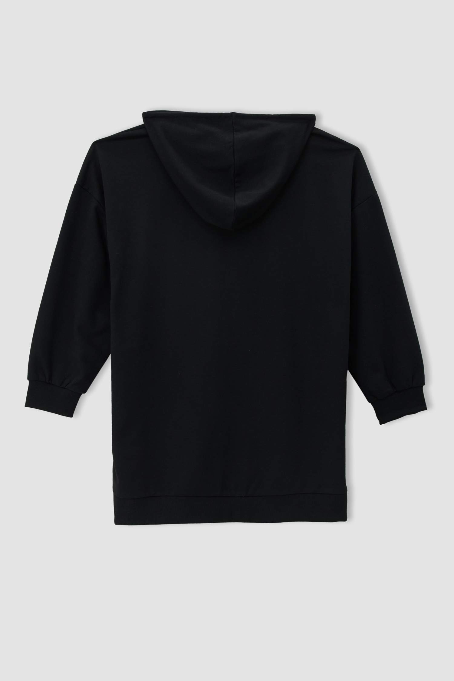 Kapüşonlu Kanguru Cepli Relax Fit Büyük Beden Sweat Tunik
