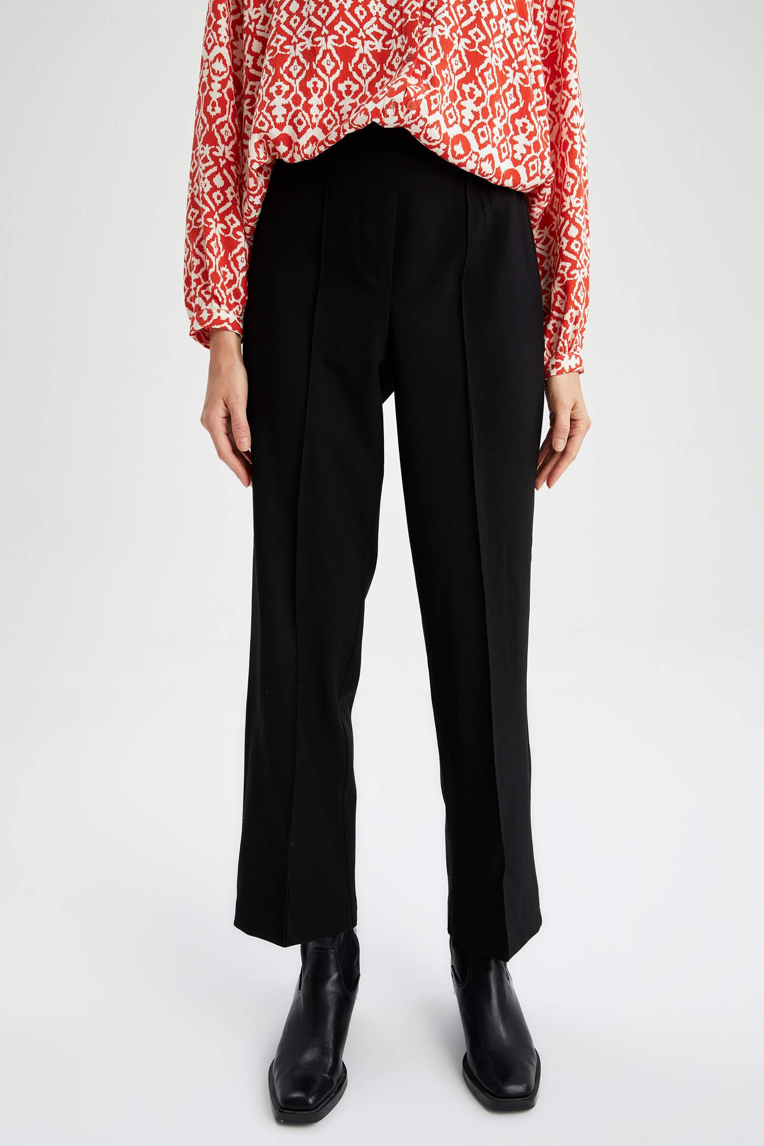 Straight Fit Basic Pantolon