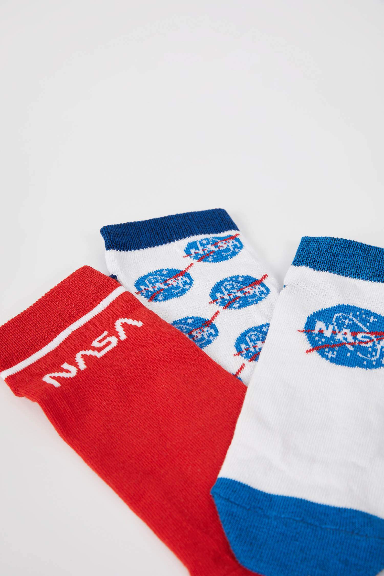 Kadın NASA Lisanslı Pamuklu 3'lü Kısa Çorap