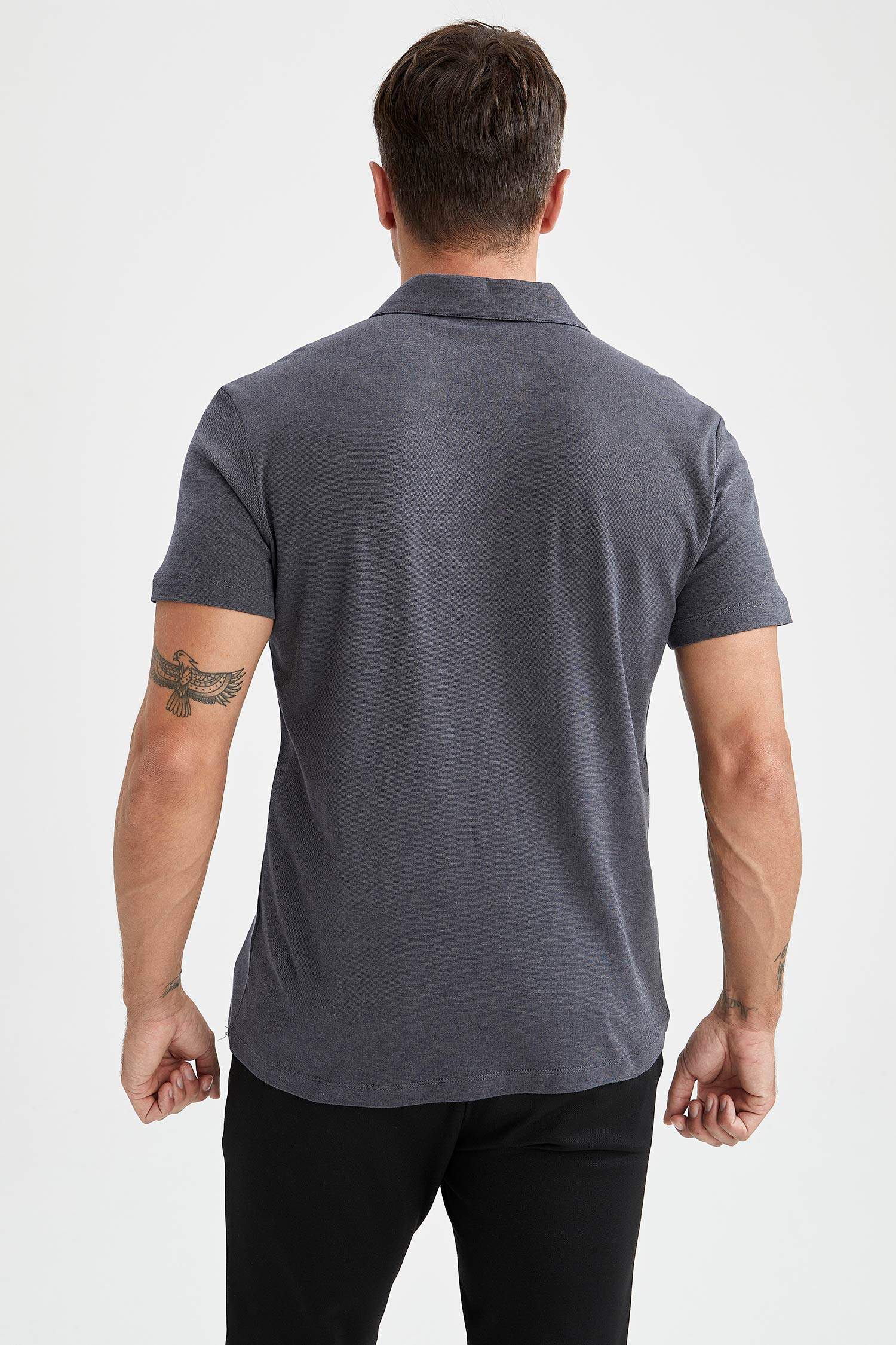 Modern Fit Polo Yaka Basic Kısa Kollu Tişört