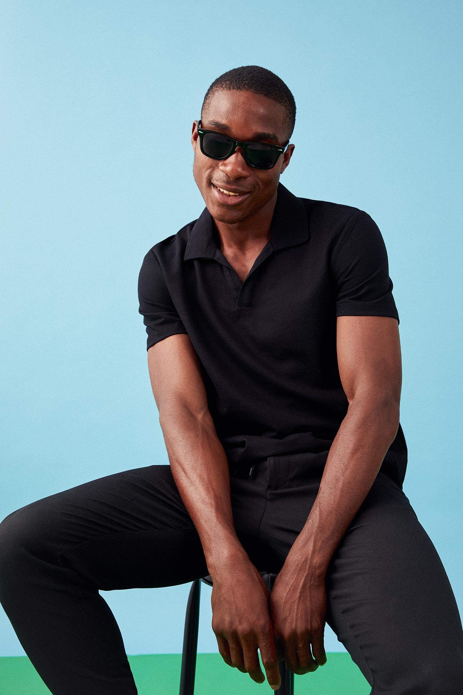 Modern Fit Polo Yaka Basic Kısa Kollu Tişört