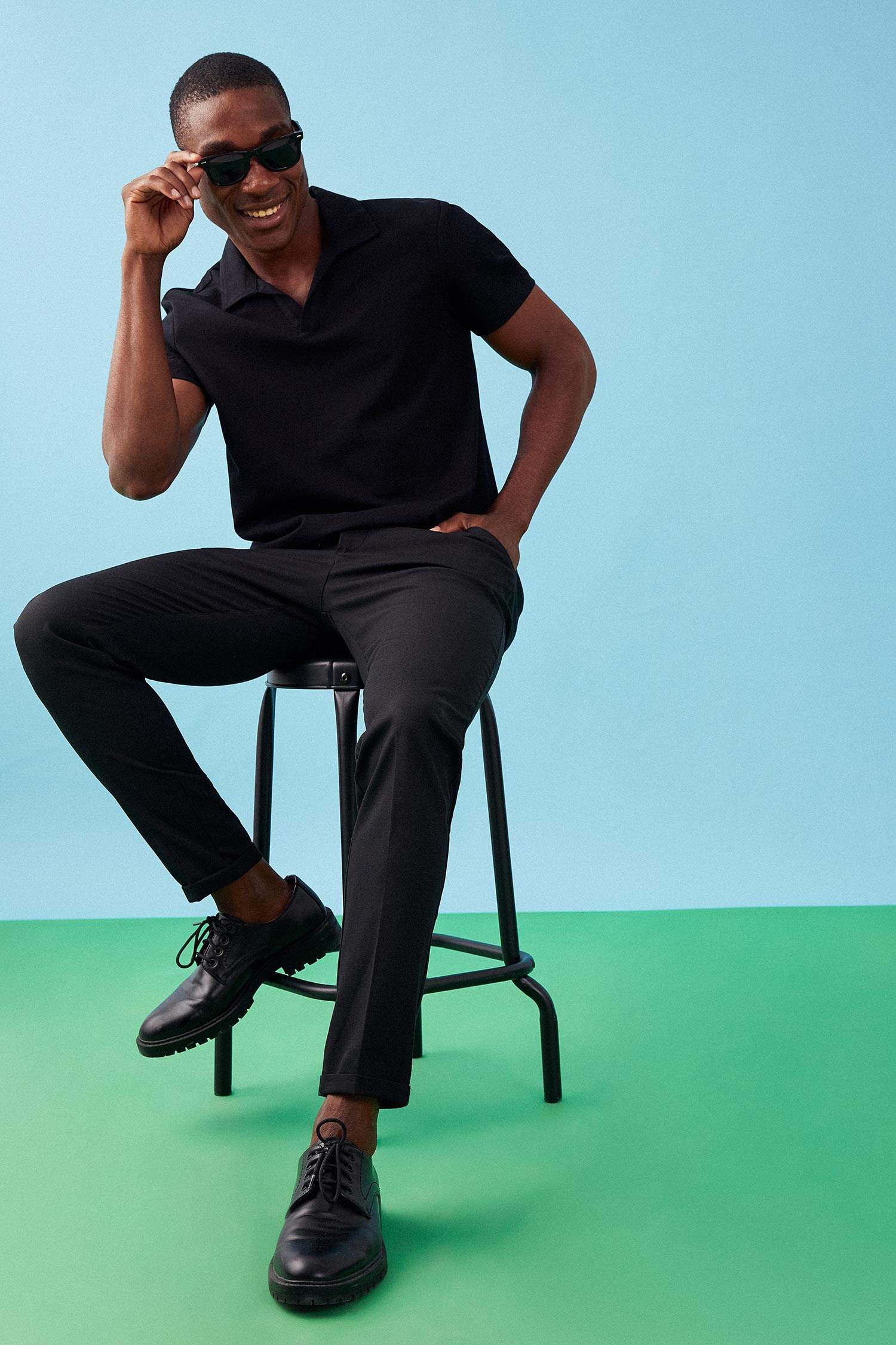 Modern Fit Polo Yaka Basic Kısa Kollu Tişört