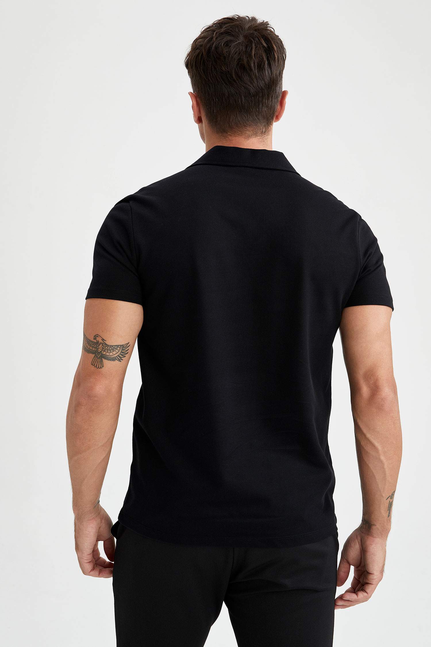 Modern Fit Polo Yaka Basic Kısa Kollu Tişört