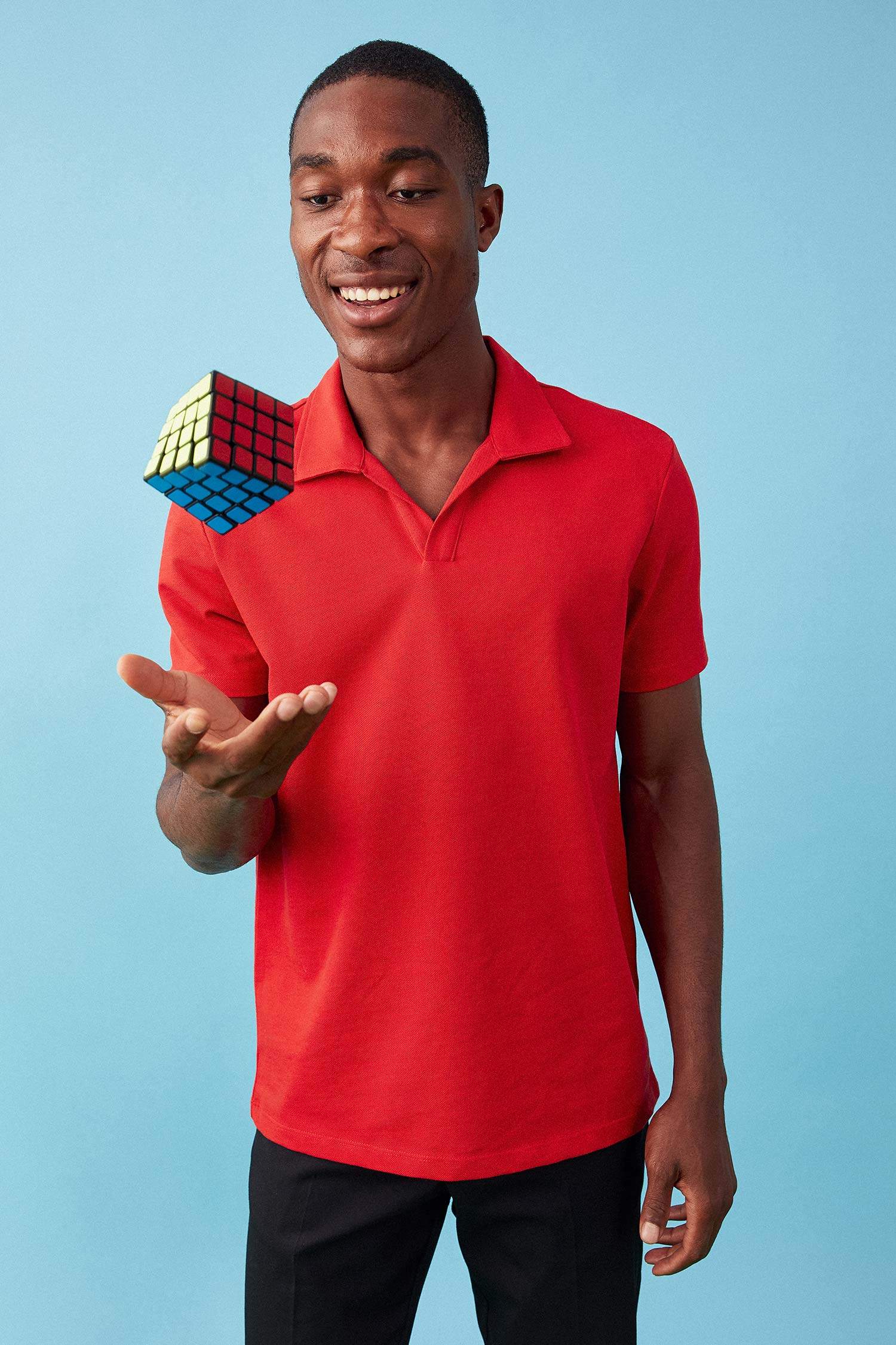 Modern Fit Polo Yaka Basic Kısa Kollu Tişört