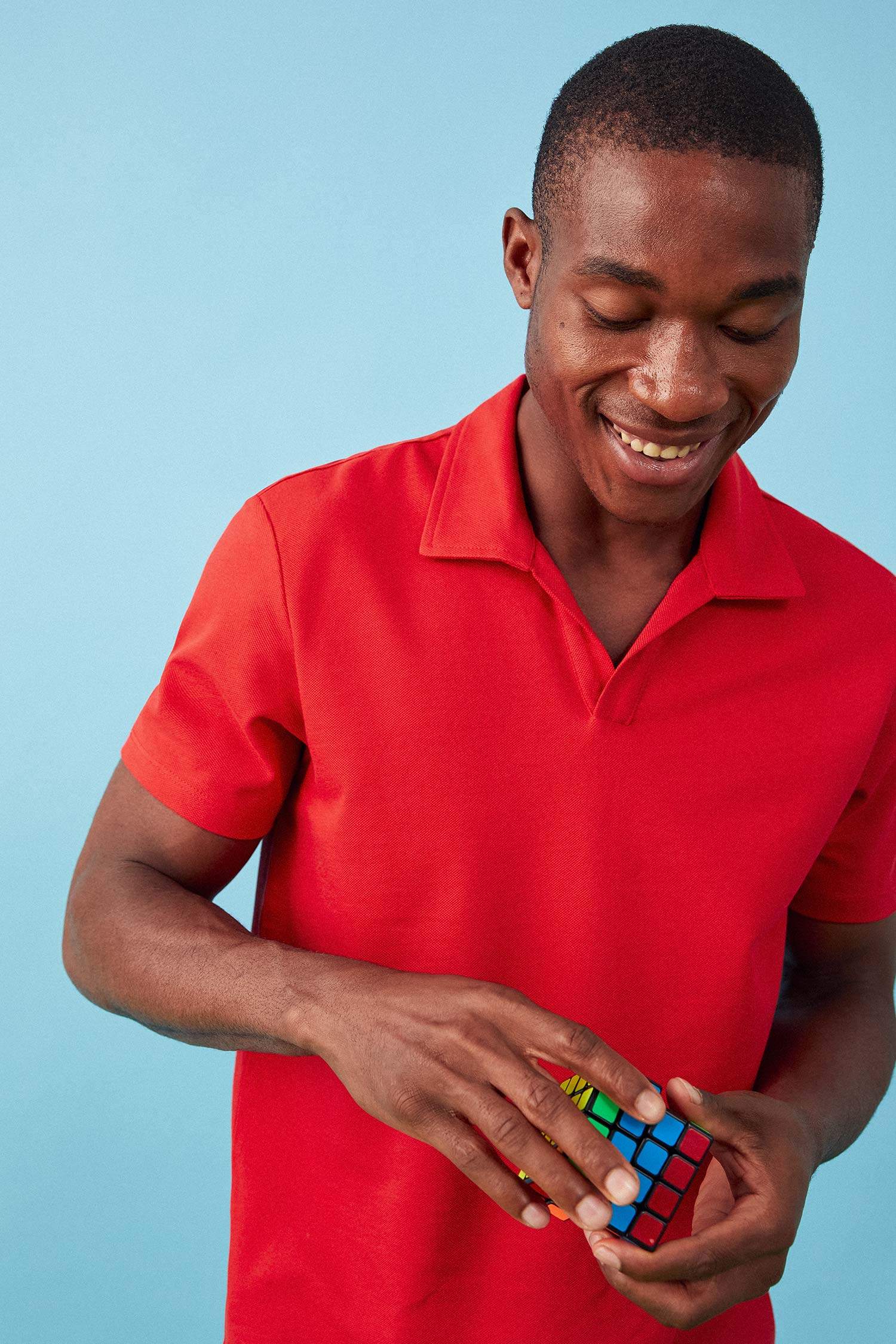 Modern Fit Polo Yaka Basic Kısa Kollu Tişört