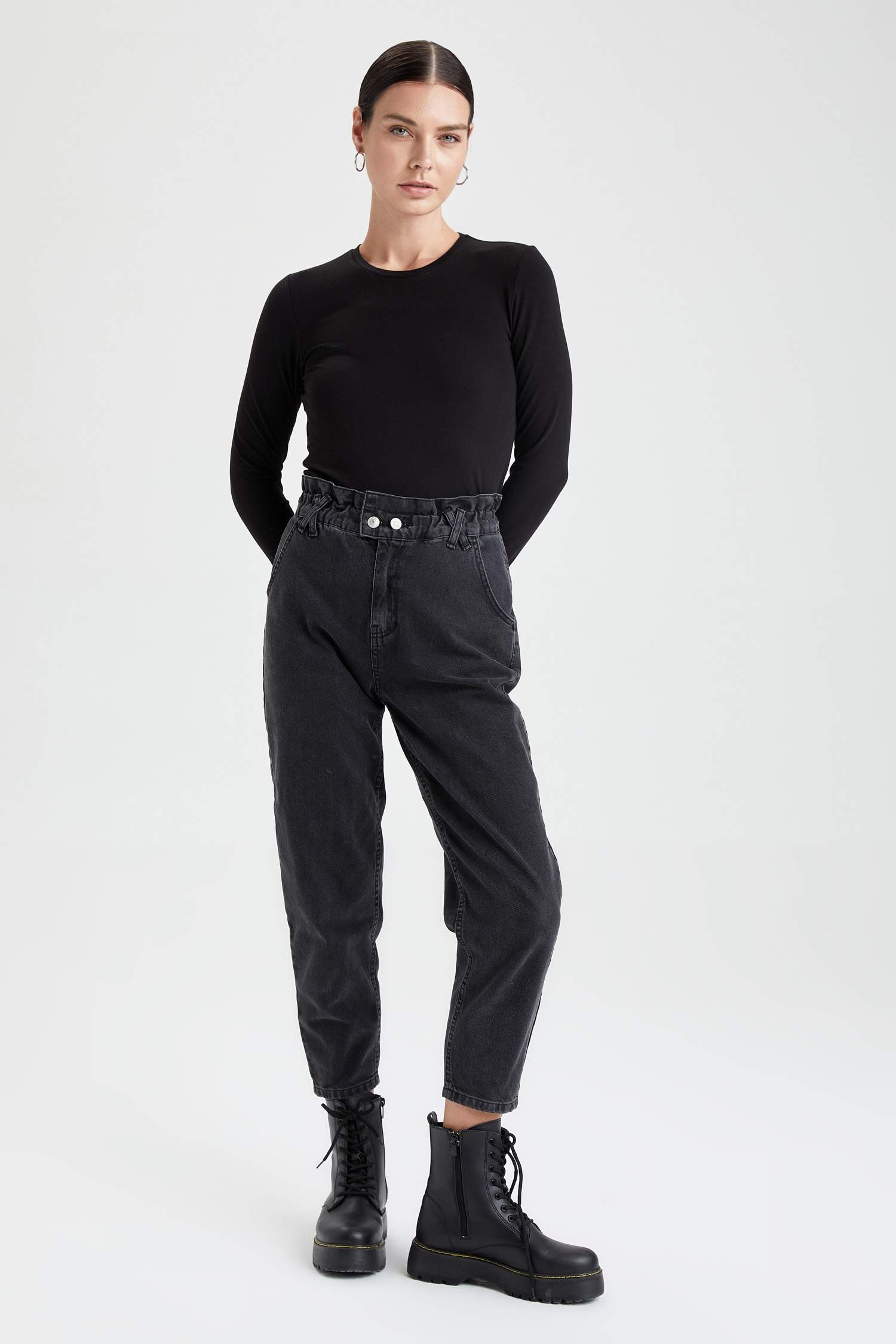 Regular Fit Basic Uzun Kollu Tunik Tişört
