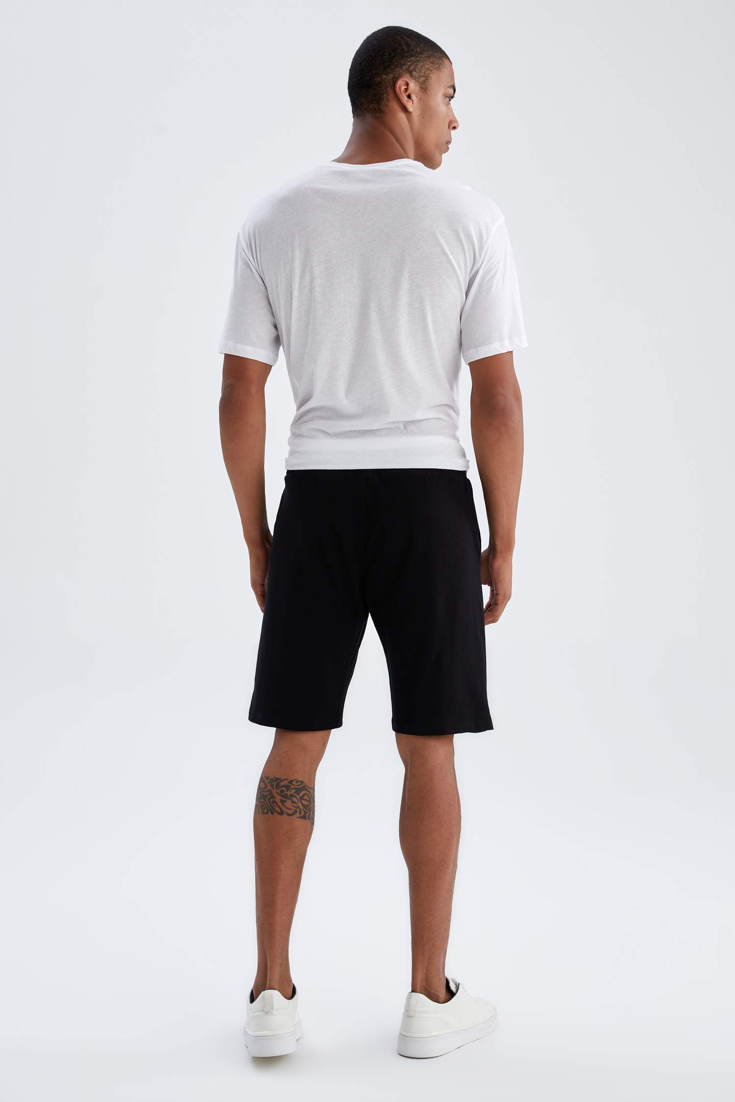Regular Fit Beli Bağcıklı Basic Şort