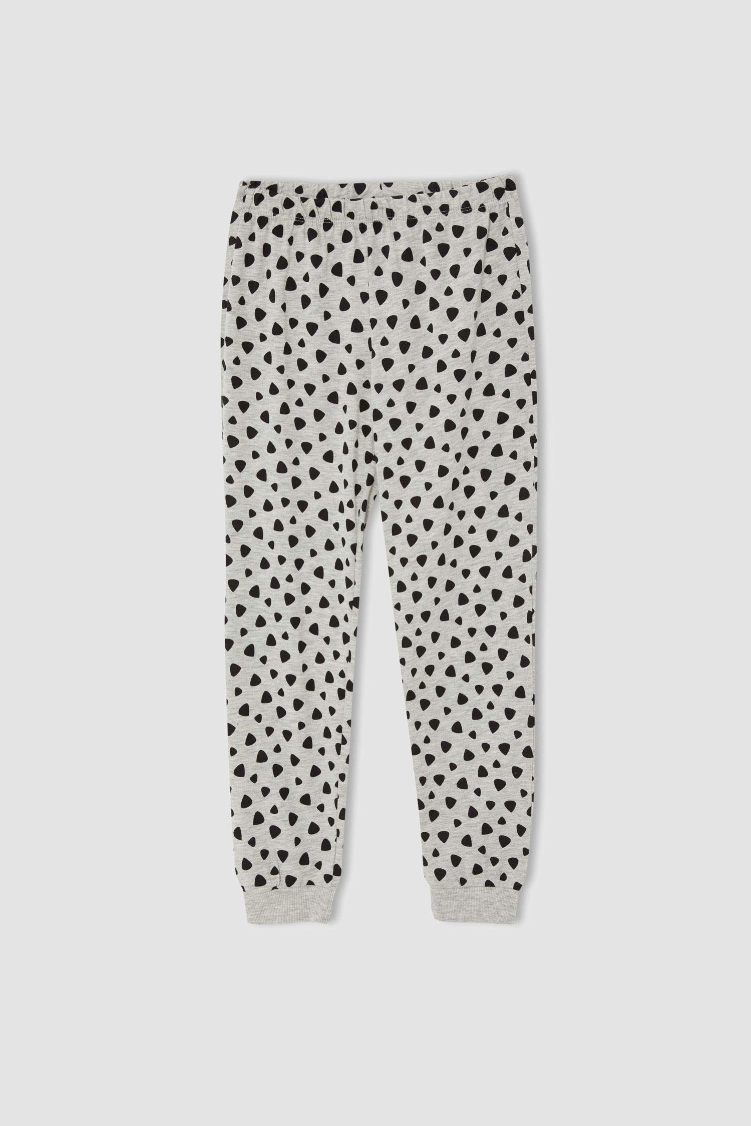 Kız Çocuk Flinstones Lisanslı Pamuklu Uzun Kollu Pijama Takımı