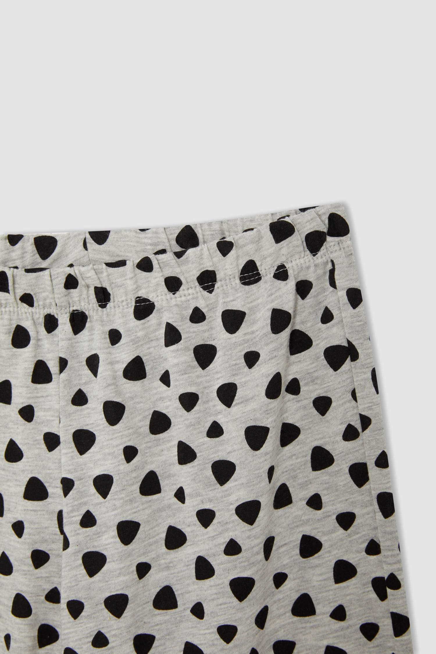 Kız Çocuk Flinstones Lisanslı Pamuklu Uzun Kollu Pijama Takımı