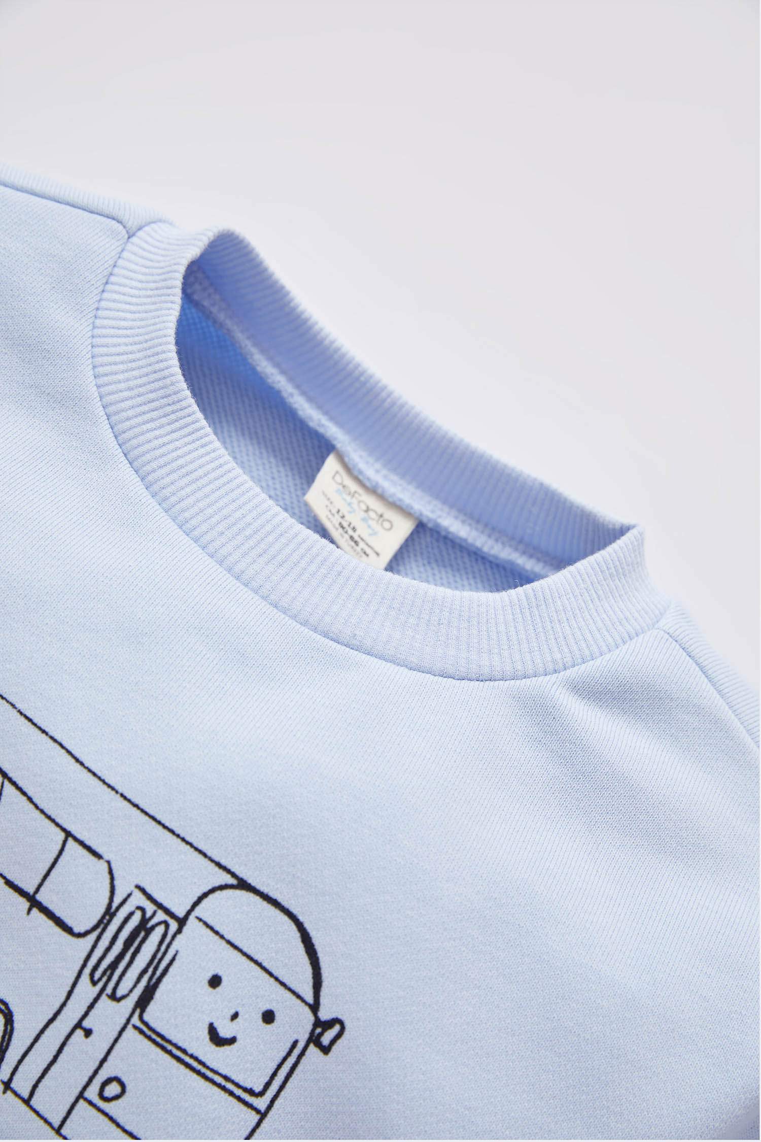 Erkek Bebek Regular Fit Baskılı Sweatshirt