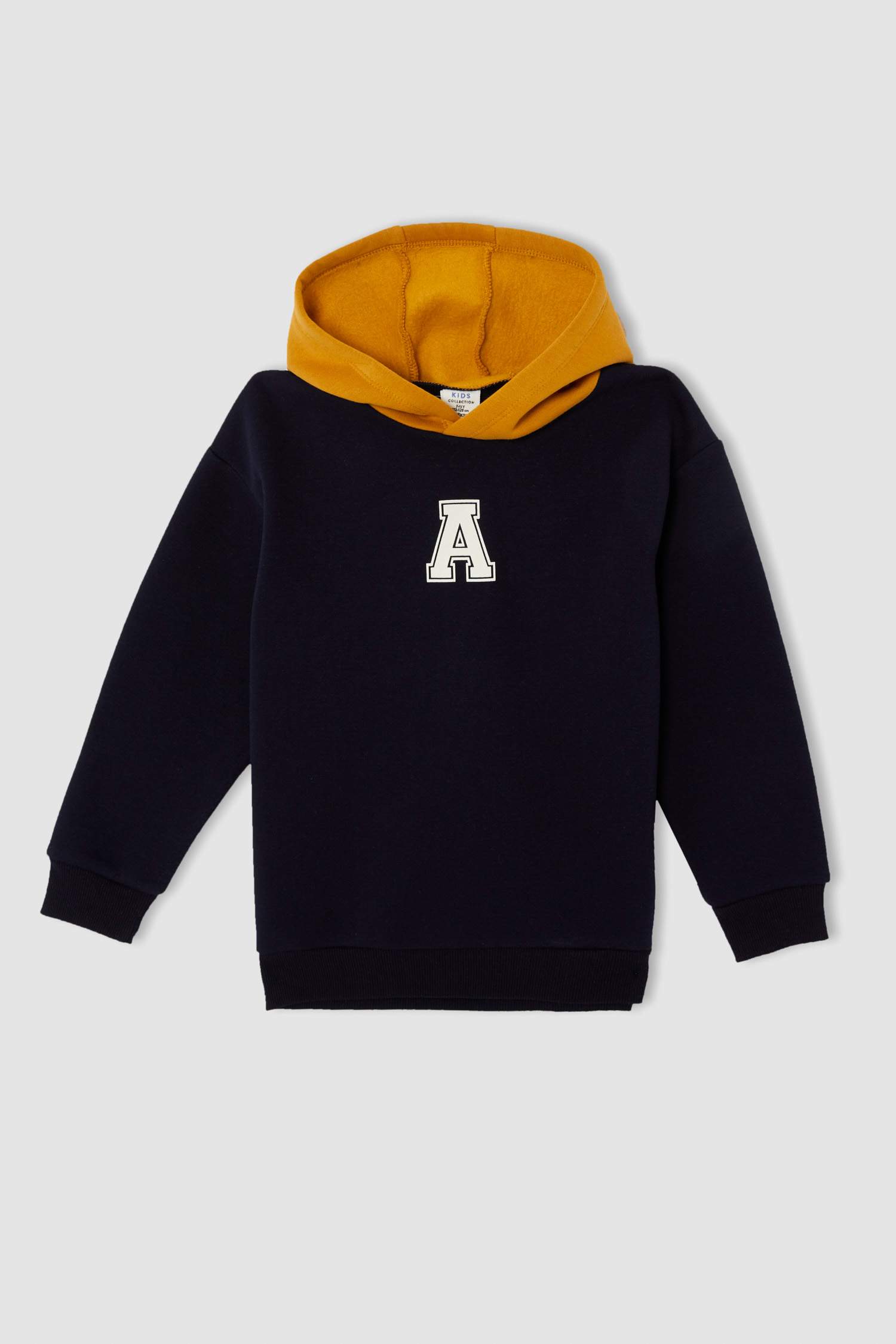 Erkek Çocuk Regular Fit Kapüşonlu Baskılı İçi Yumuşak Tüylü Sweatshirt