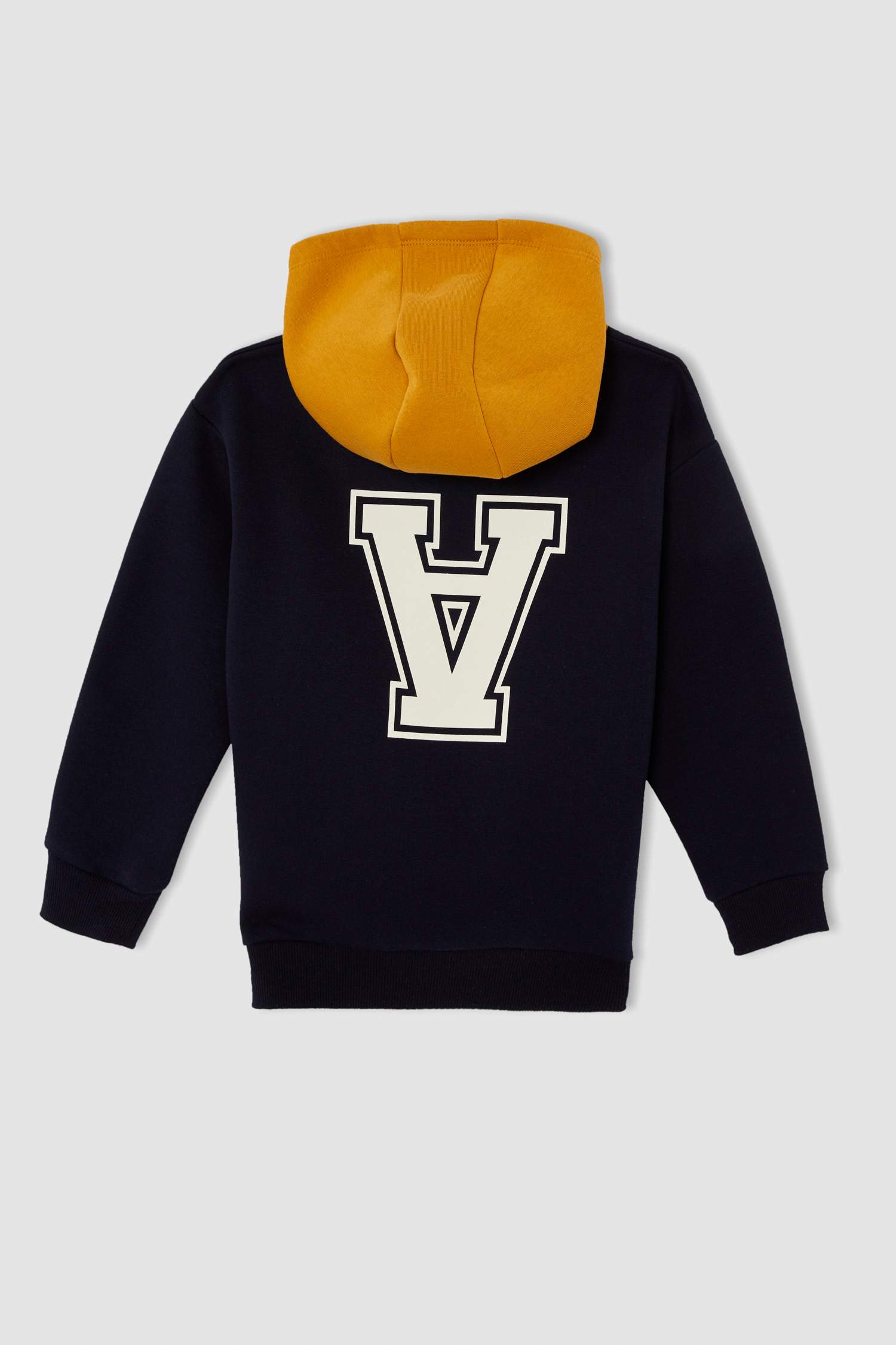 Erkek Çocuk Regular Fit Kapüşonlu Baskılı İçi Yumuşak Tüylü Sweatshirt