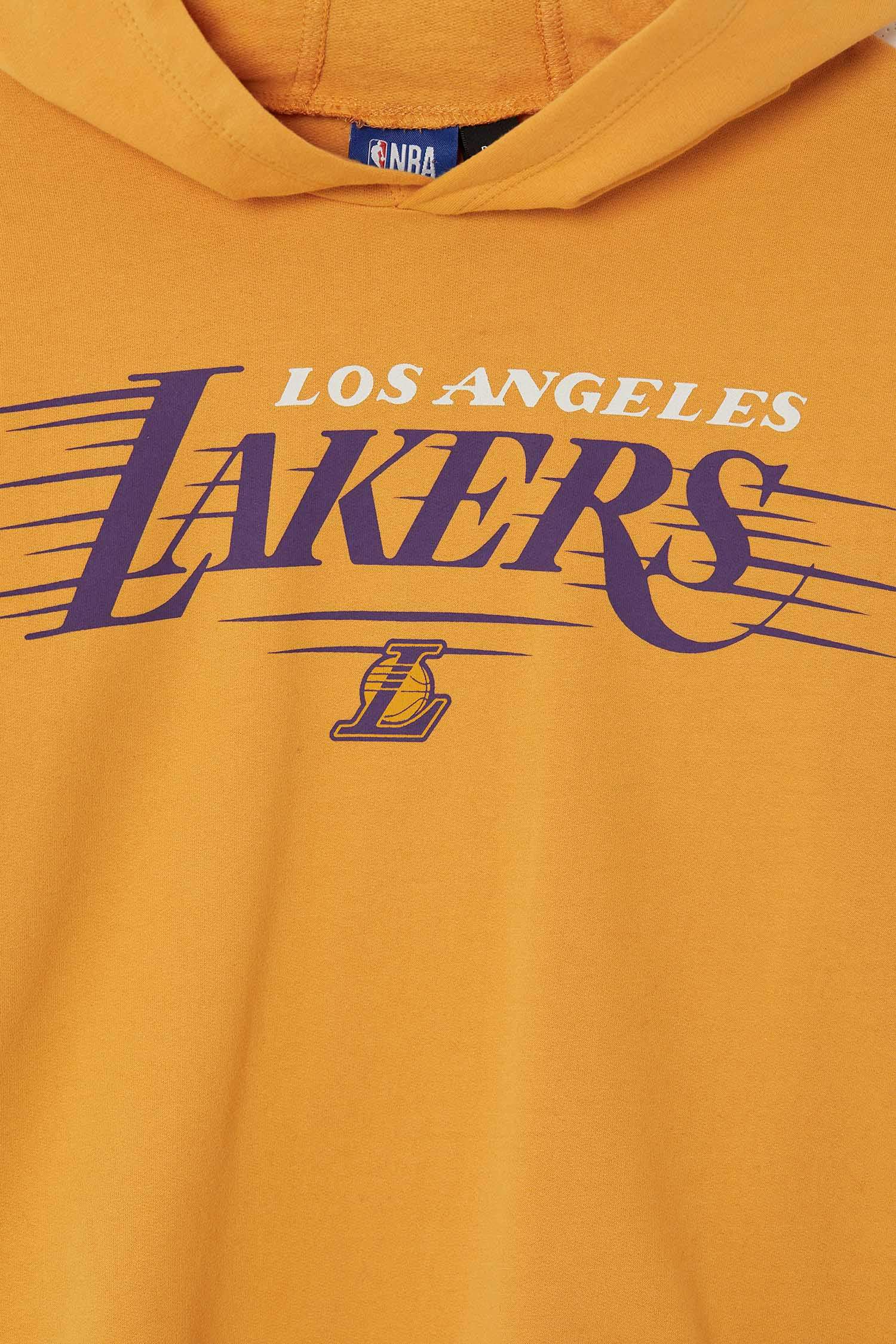 Erkek Çocuk Los Angeles Lakers Lisanslı Regular Fit Kapüşonlu Sweatshirt
