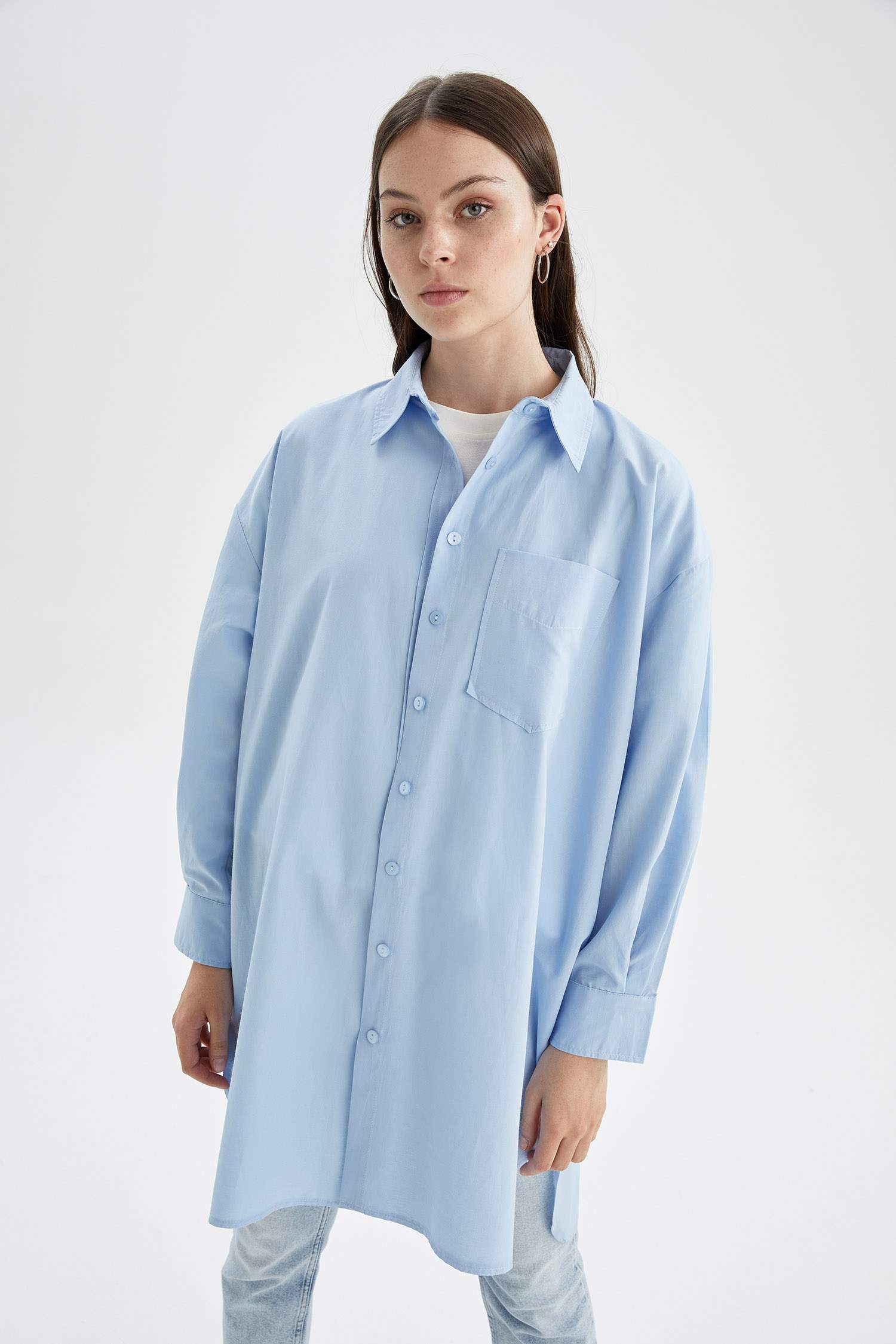 Basic Relax Fit Gömlek Tunik