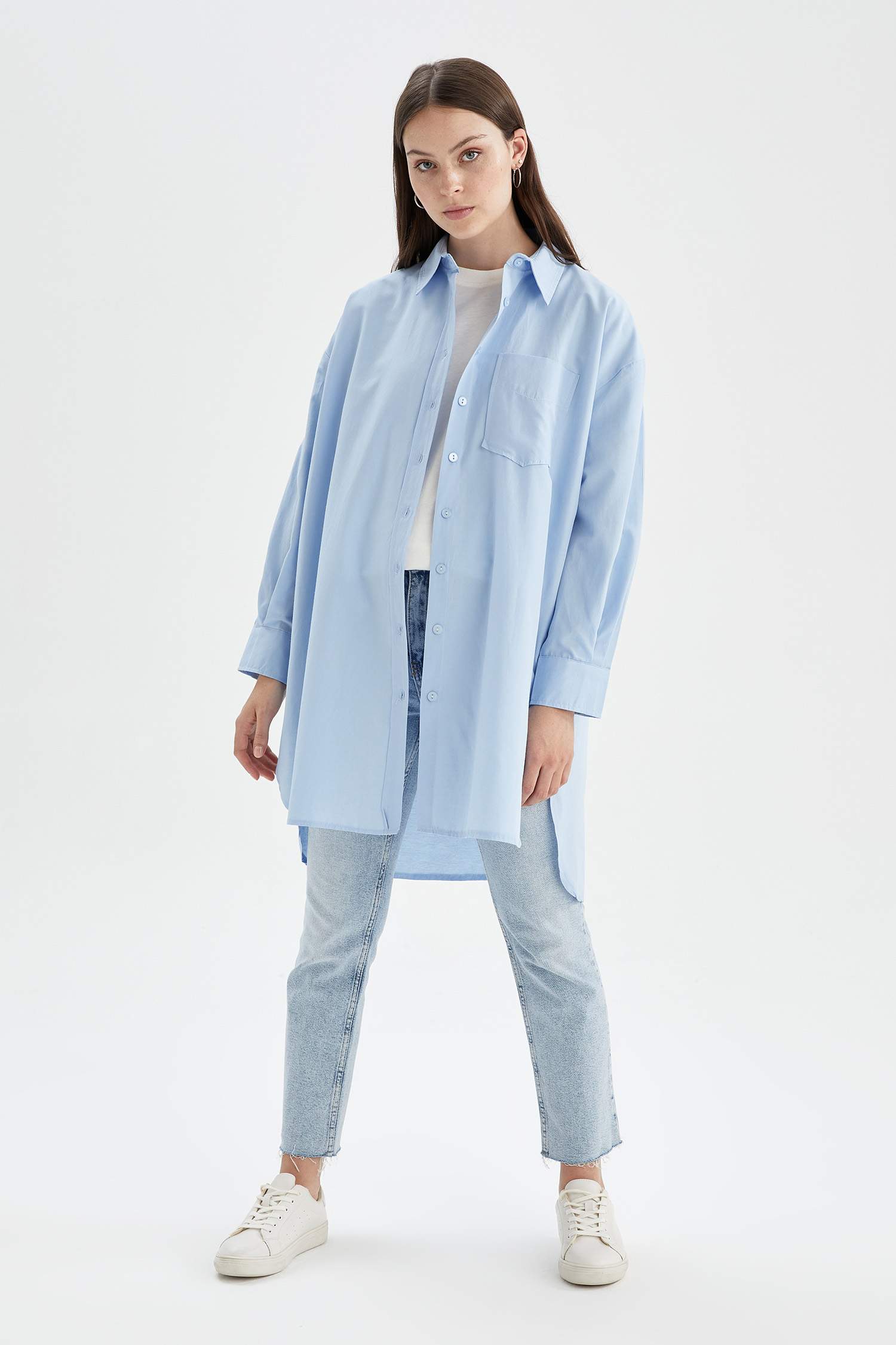 Basic Relax Fit Gömlek Tunik