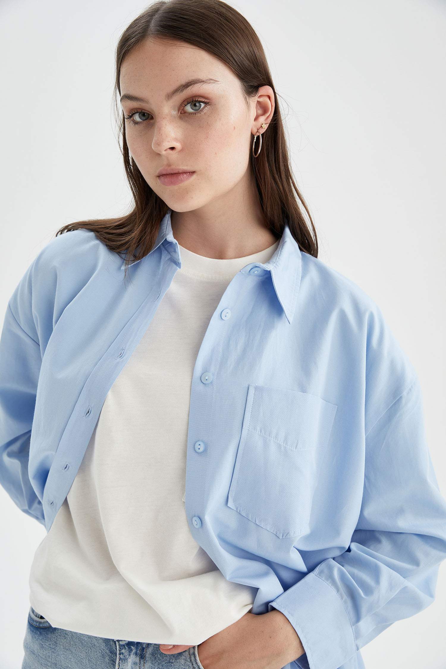 Basic Relax Fit Gömlek Tunik