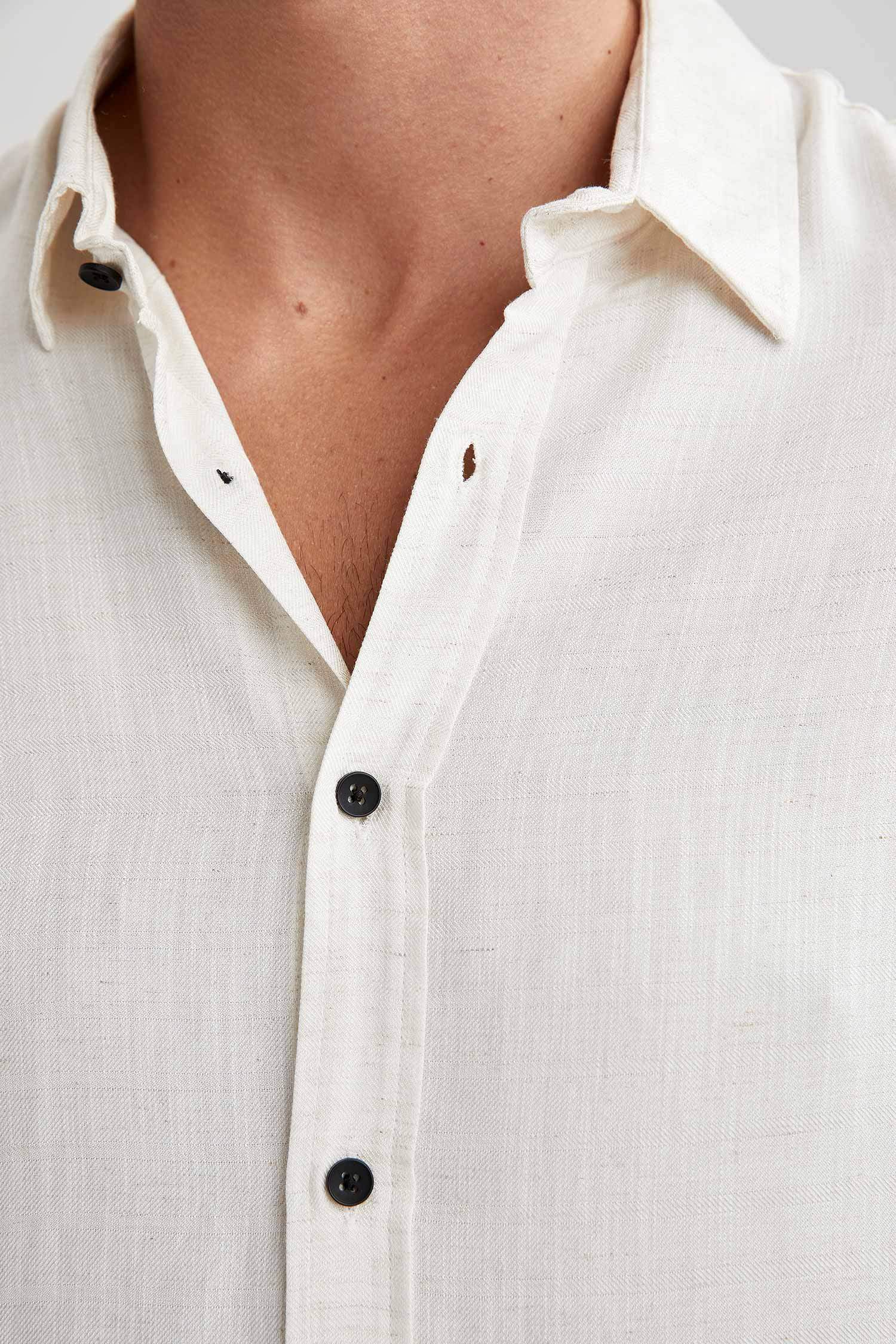 Modern Fit Basic Kısa Kollu Gömlek