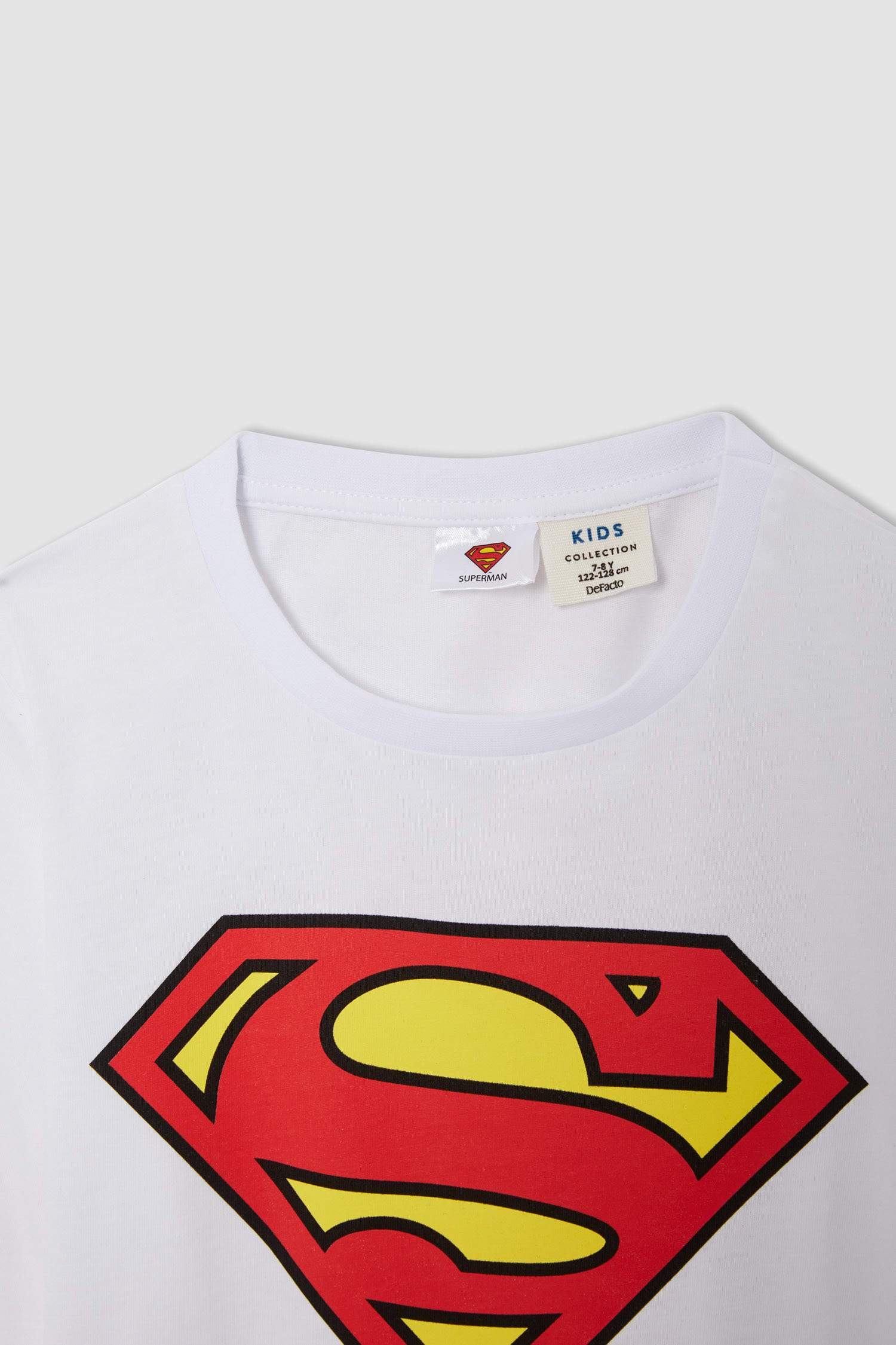 Erkek Çocuk Süperman Lisanslı Uzun Kollu Pijama Takımı