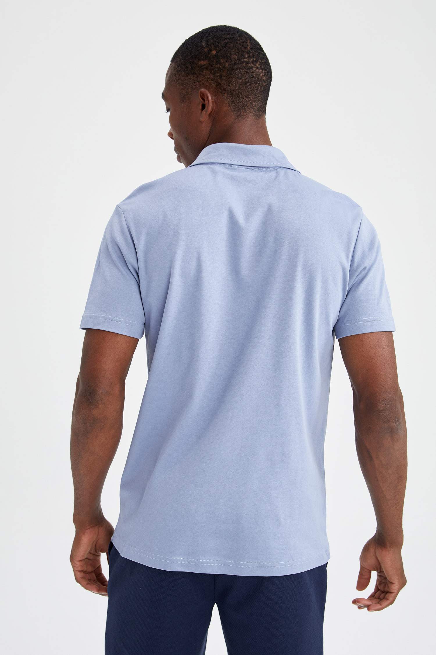 Regular Fit Polo Yaka Basic Kısa Kollu Tişört