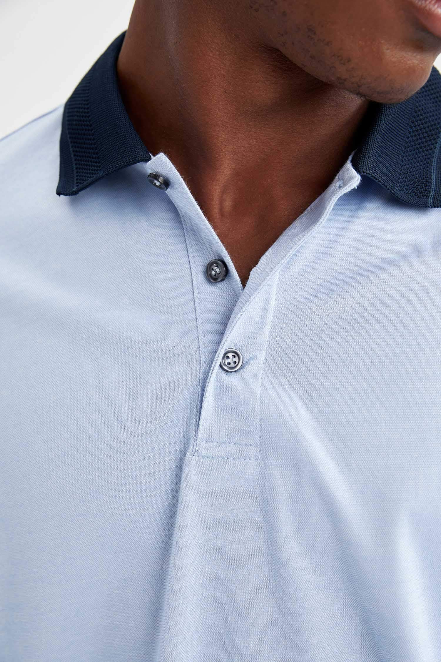 Regular Fit Polo Yaka Basic Kısa Kollu Tişört