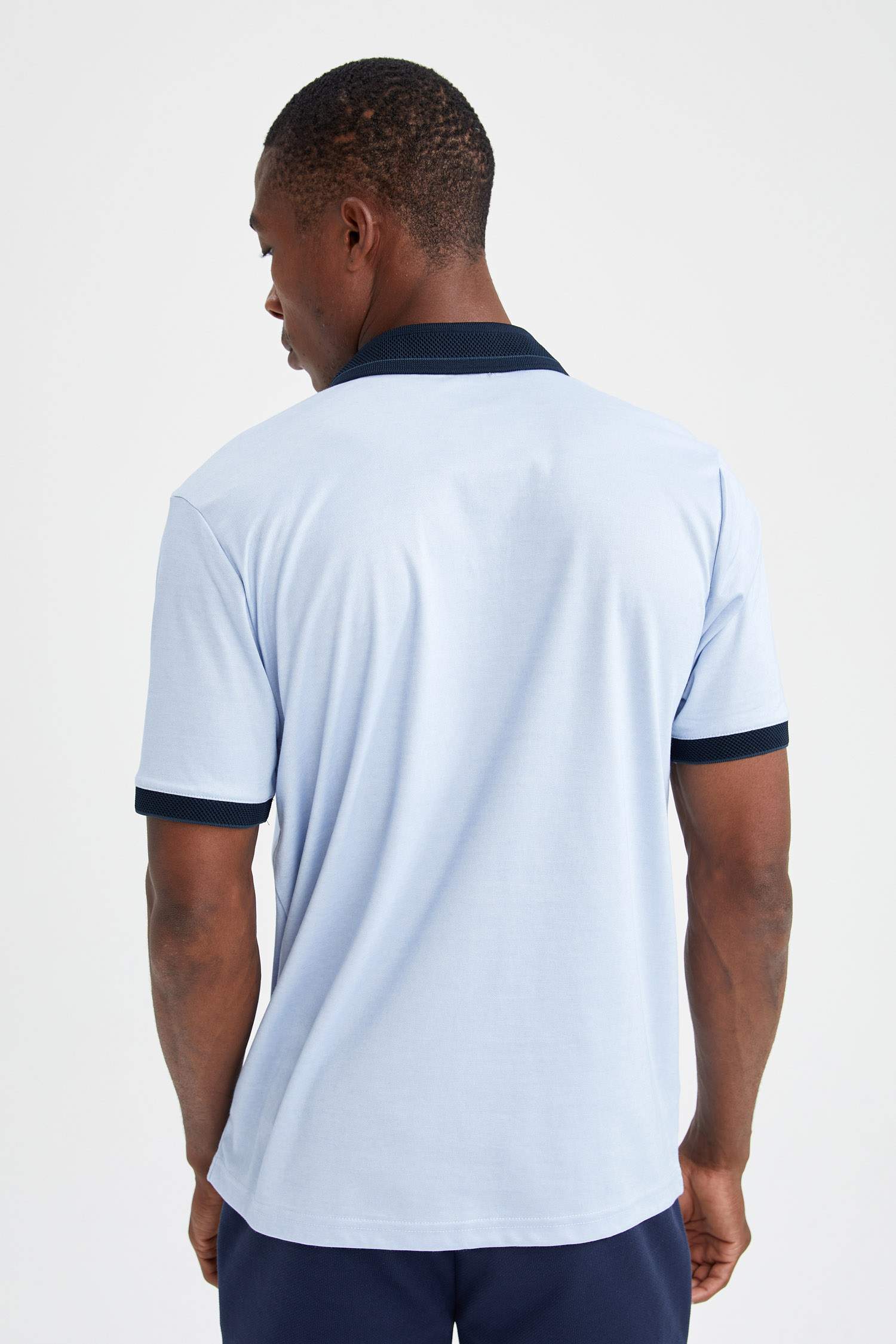 Regular Fit Polo Yaka Basic Kısa Kollu Tişört