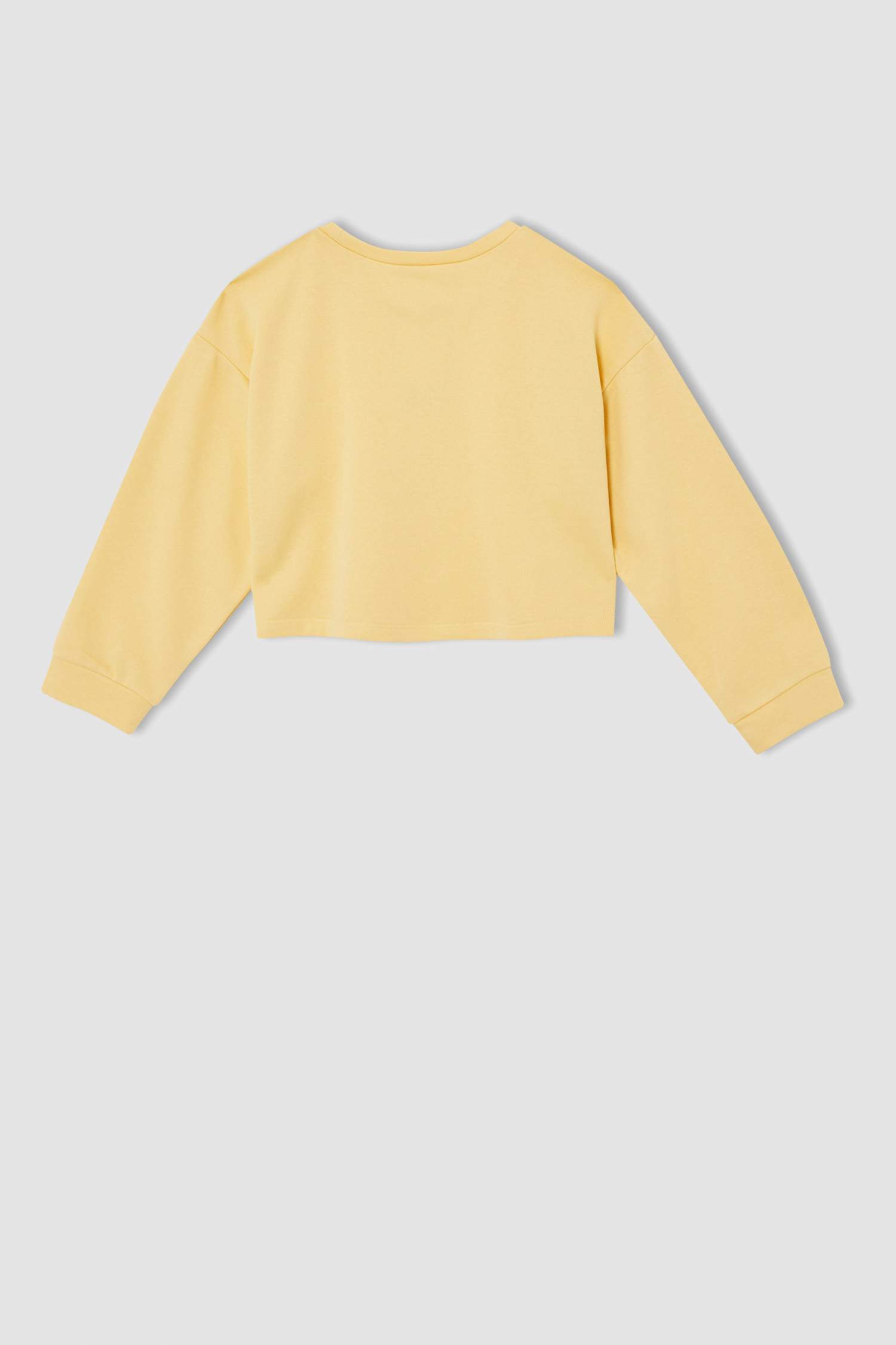 Kız Çocuk Regular Fit Bisiklet Yaka Baskılı Sweatshirt