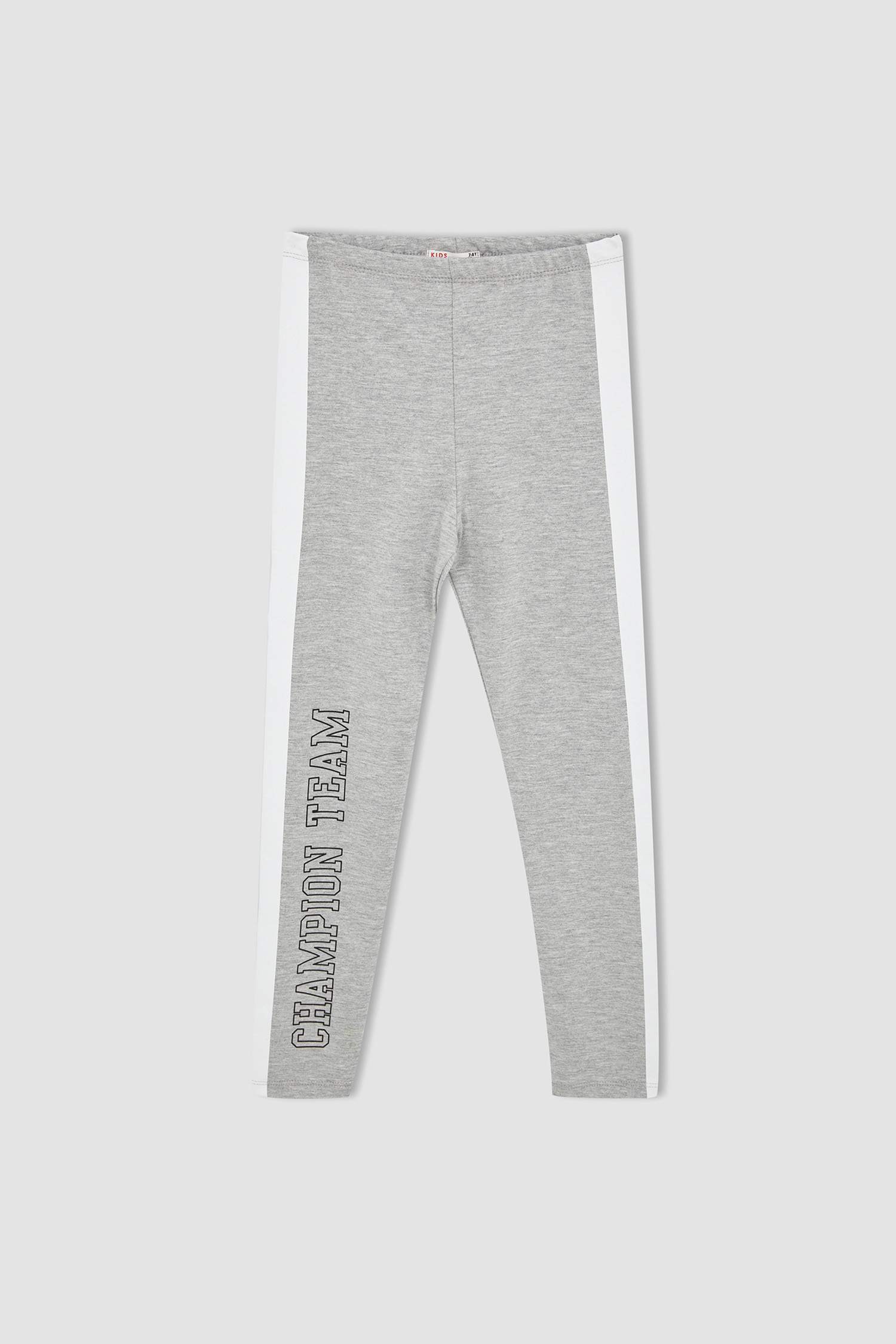 Kız Çocuk Slim Fit Baskılı Uzun Tayt