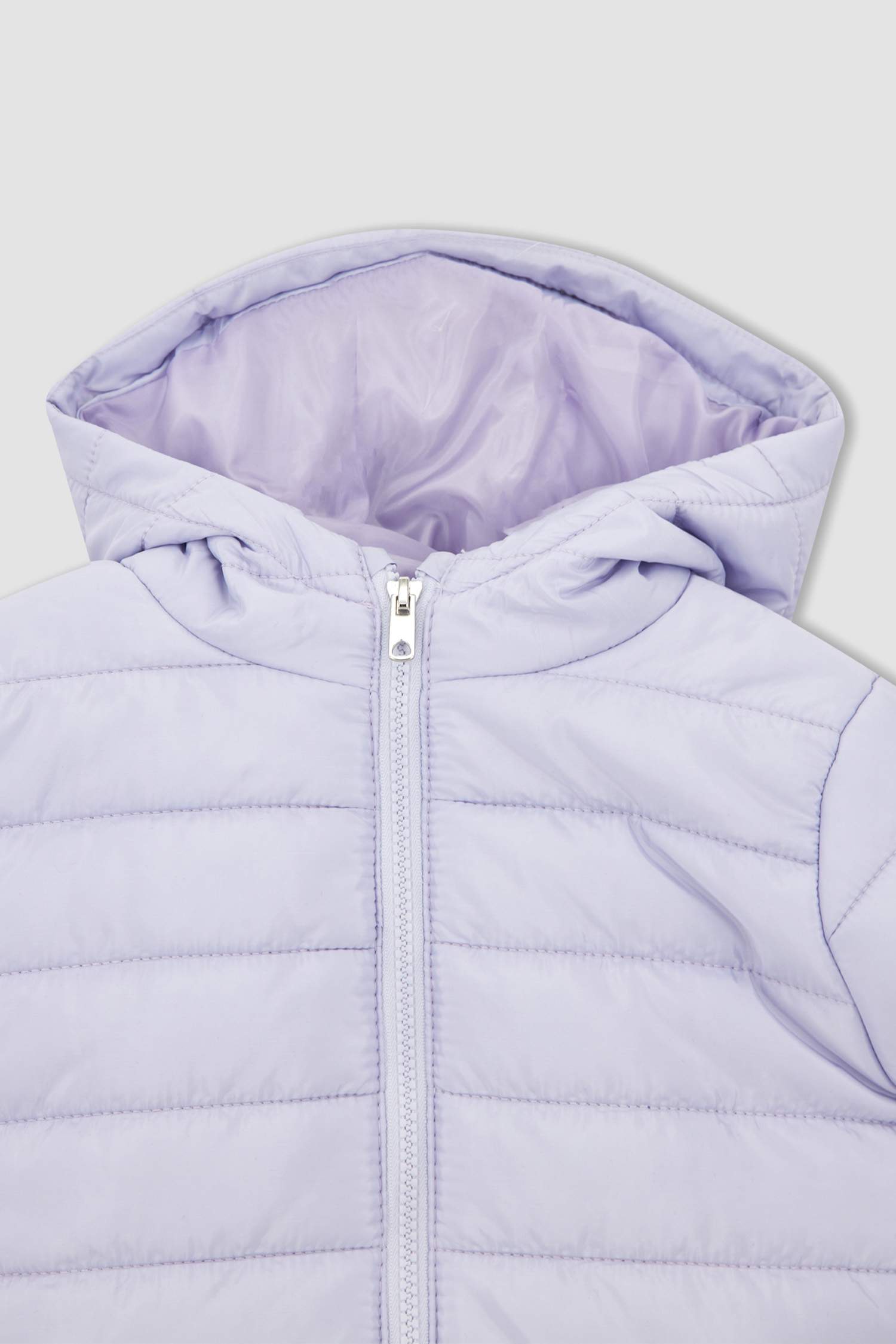 Kız Çocuk Regular Fit Kapüşonlu Sentetik Astar Mont