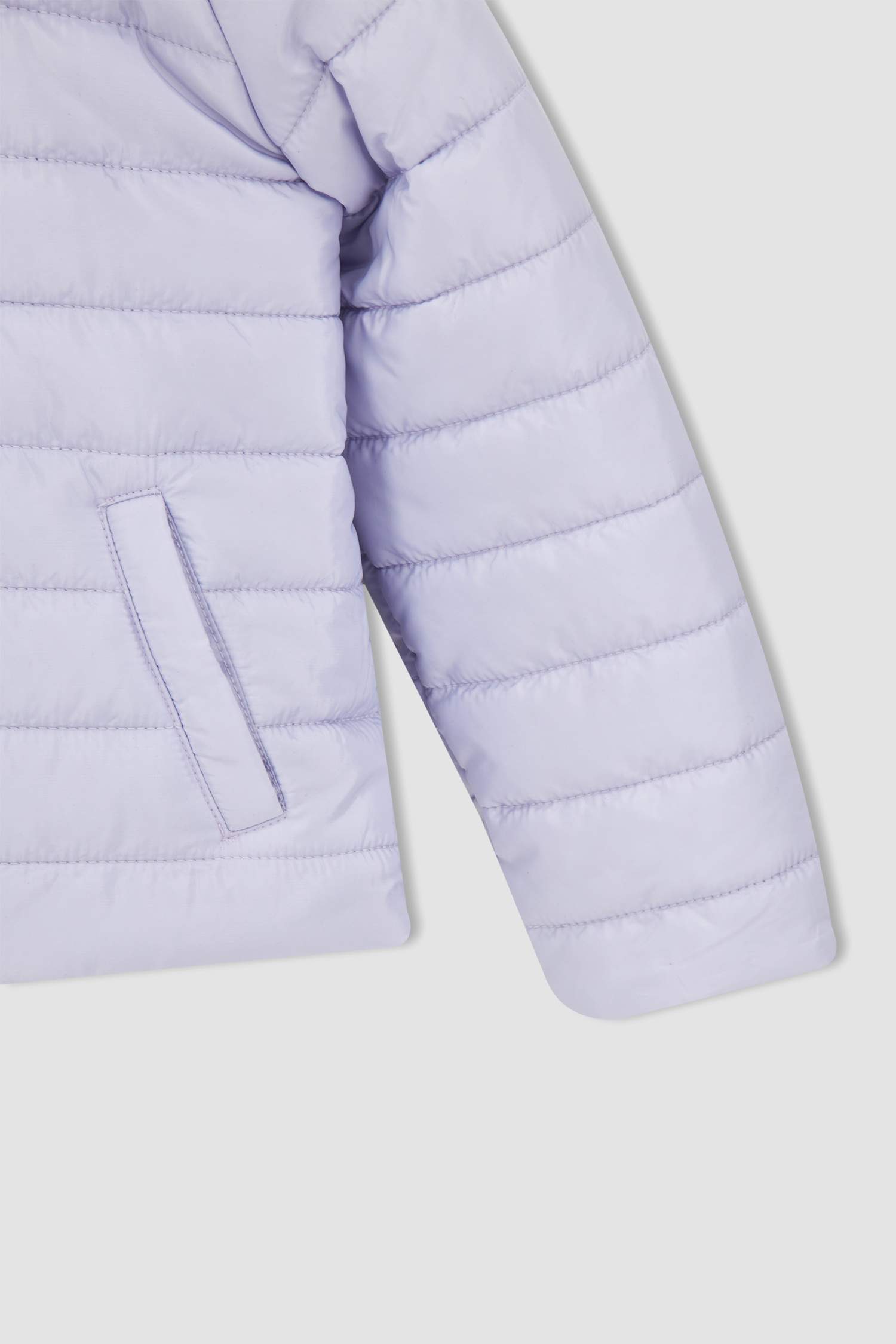 Kız Çocuk Regular Fit Kapüşonlu Sentetik Astar Mont