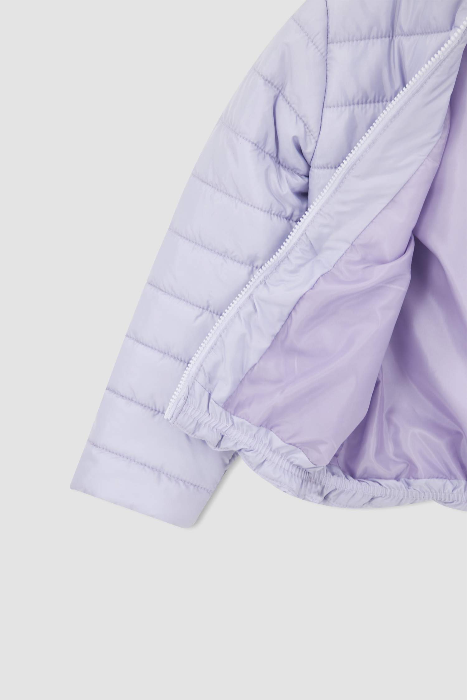Kız Çocuk Regular Fit Kapüşonlu Sentetik Astar Mont