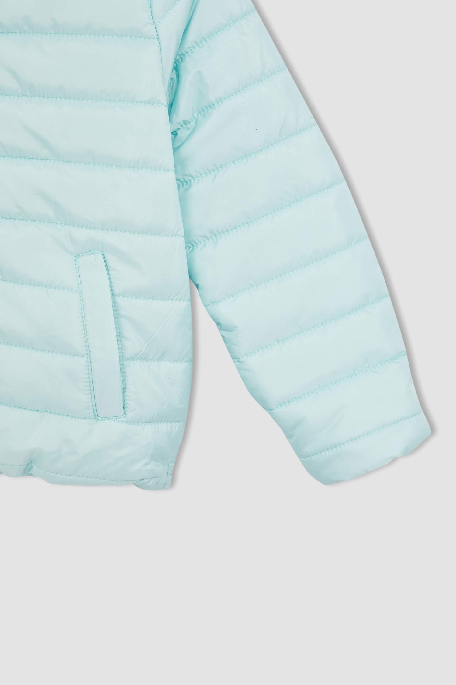 Kız Çocuk Regular Fit Kapüşonlu Sentetik Astar Mont