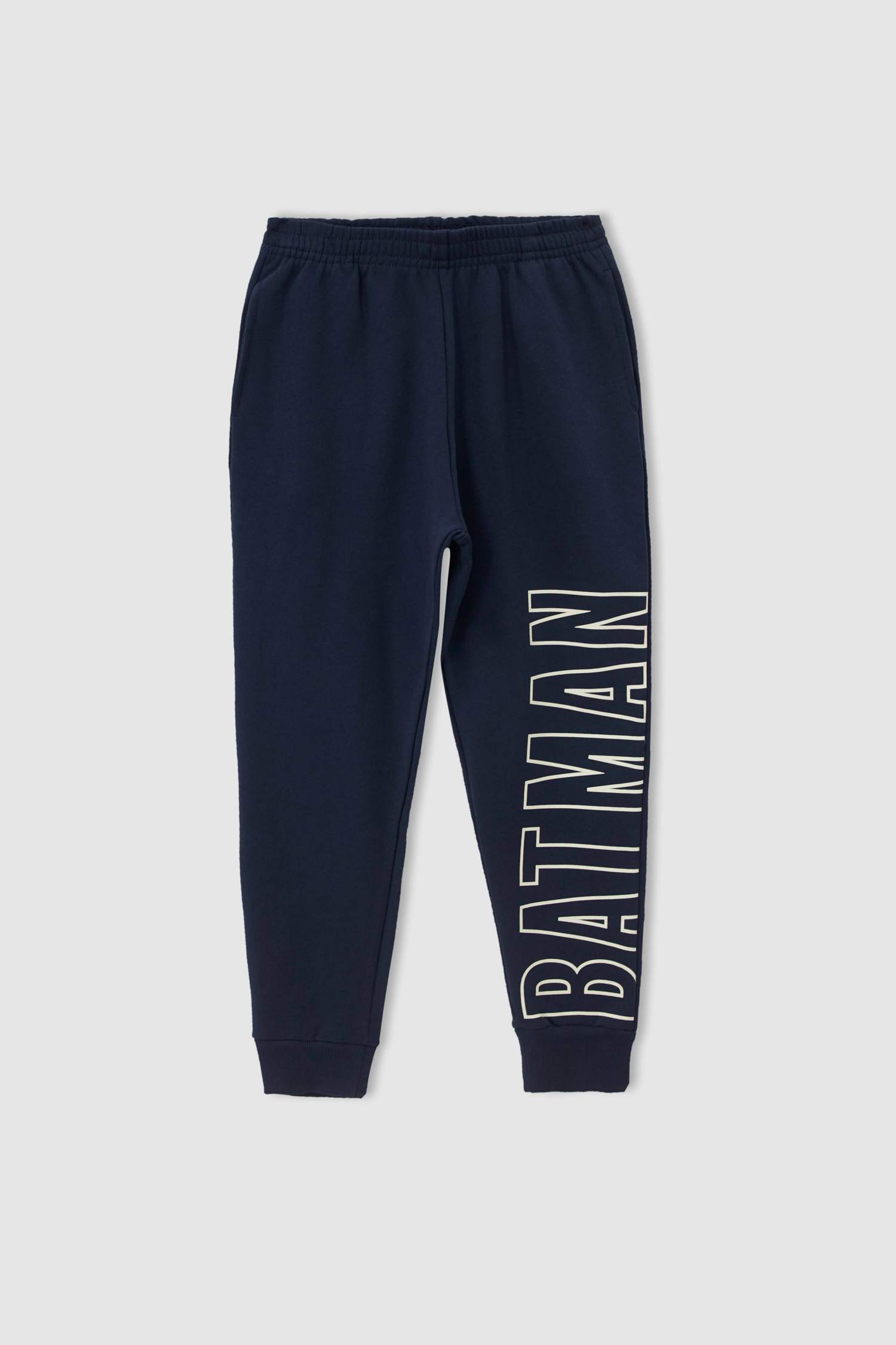 Erkek Çocuk Süper Man Lisanslı Uzun Kollu Kalın Sweatshirt Kumaşı İçi Yumuşak Tüylü Pijama Takım