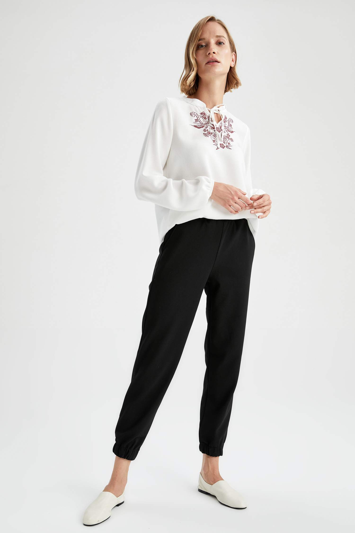 Basic Beli Lastikli Relax Fit Basic Jogger Eşofman Altı