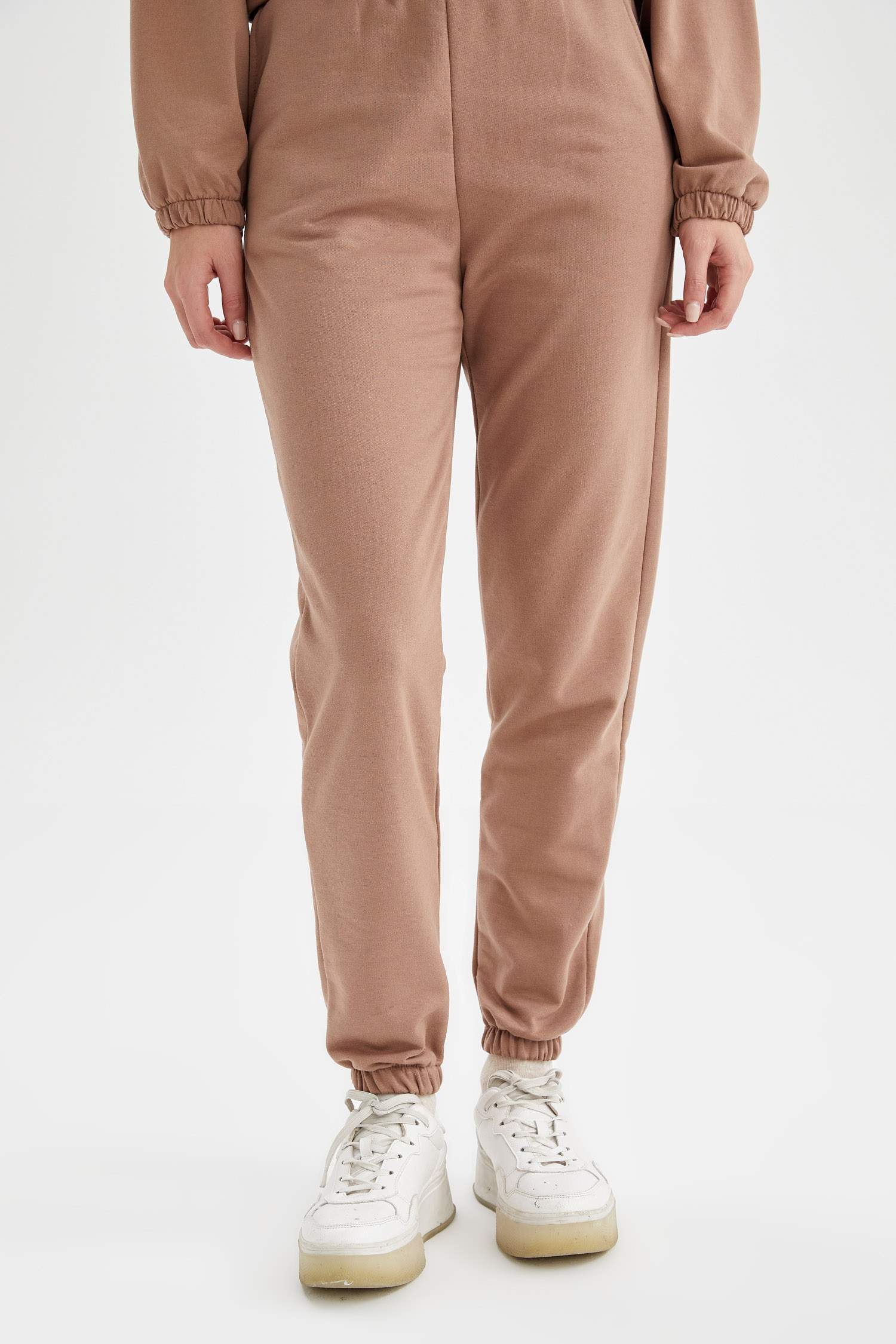 Beli Lastikli Relax Fit İçi Yumuşak Tüylü Jogger Eşofman Altı
