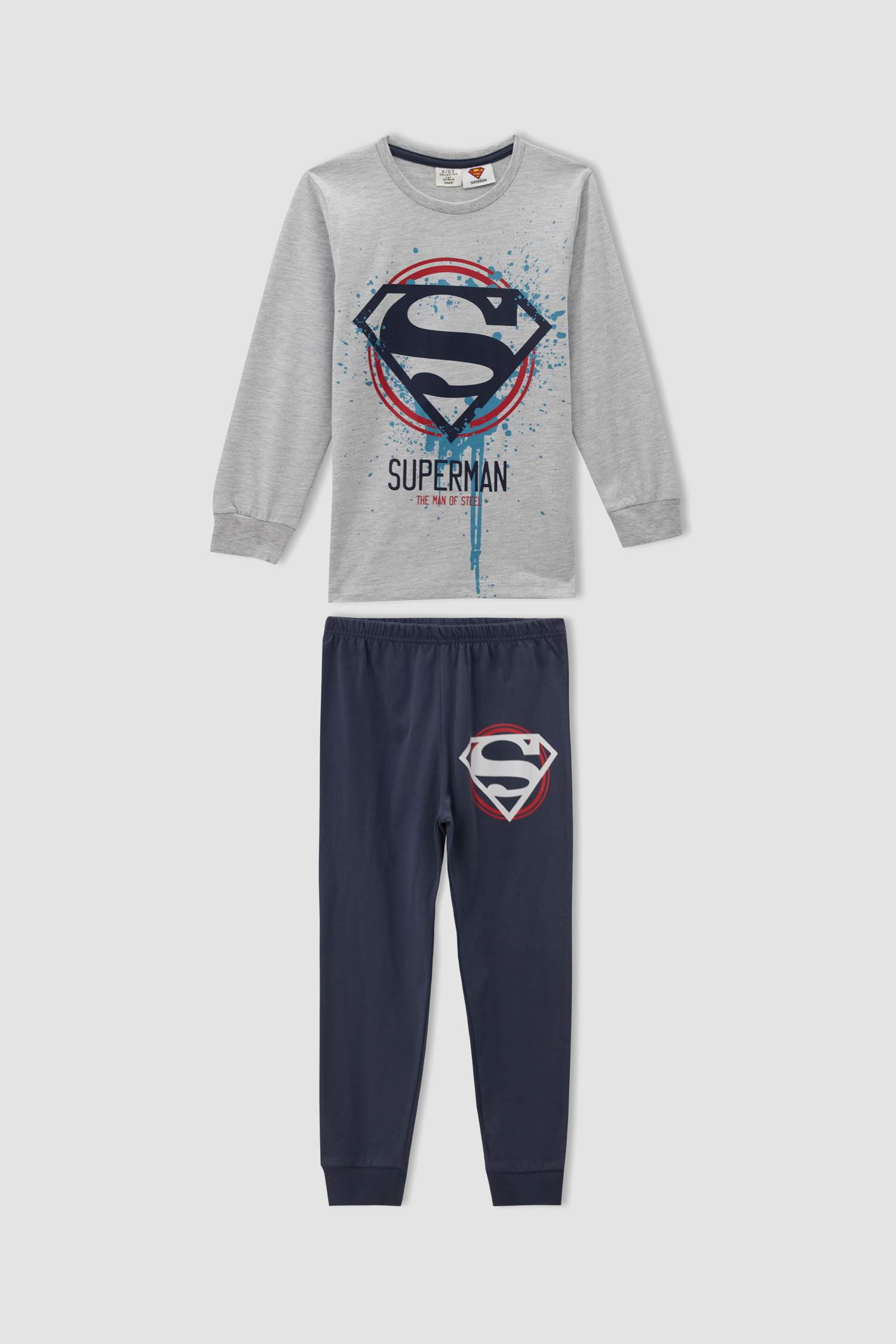 Erkek Çocuk Batman Lisanslı Uzun Kollu Pijama Takımı