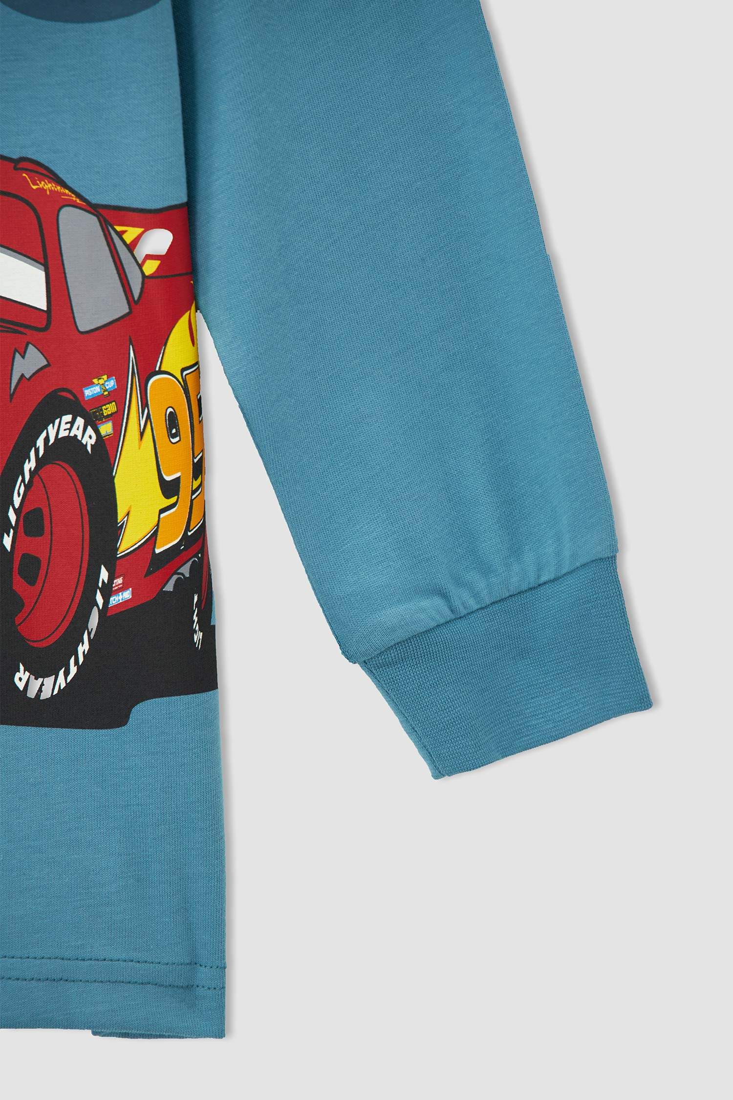Erkek Çocuk Cars Lisanslı Pamuklu Uzun Kollu Pijama Takım