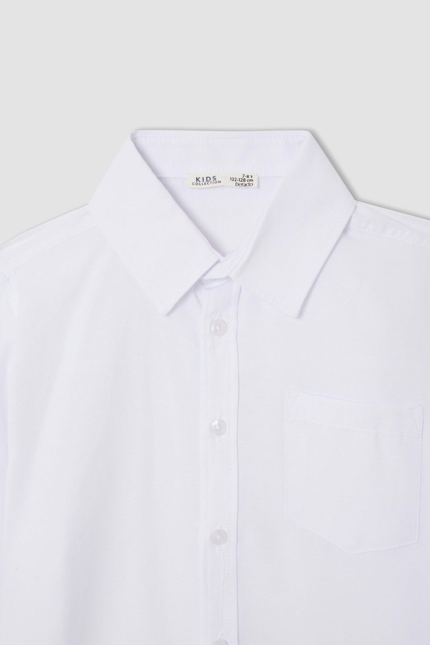 Erkek Çocuk Slim Fit Uzun Kollu Pamuklu Gömlek