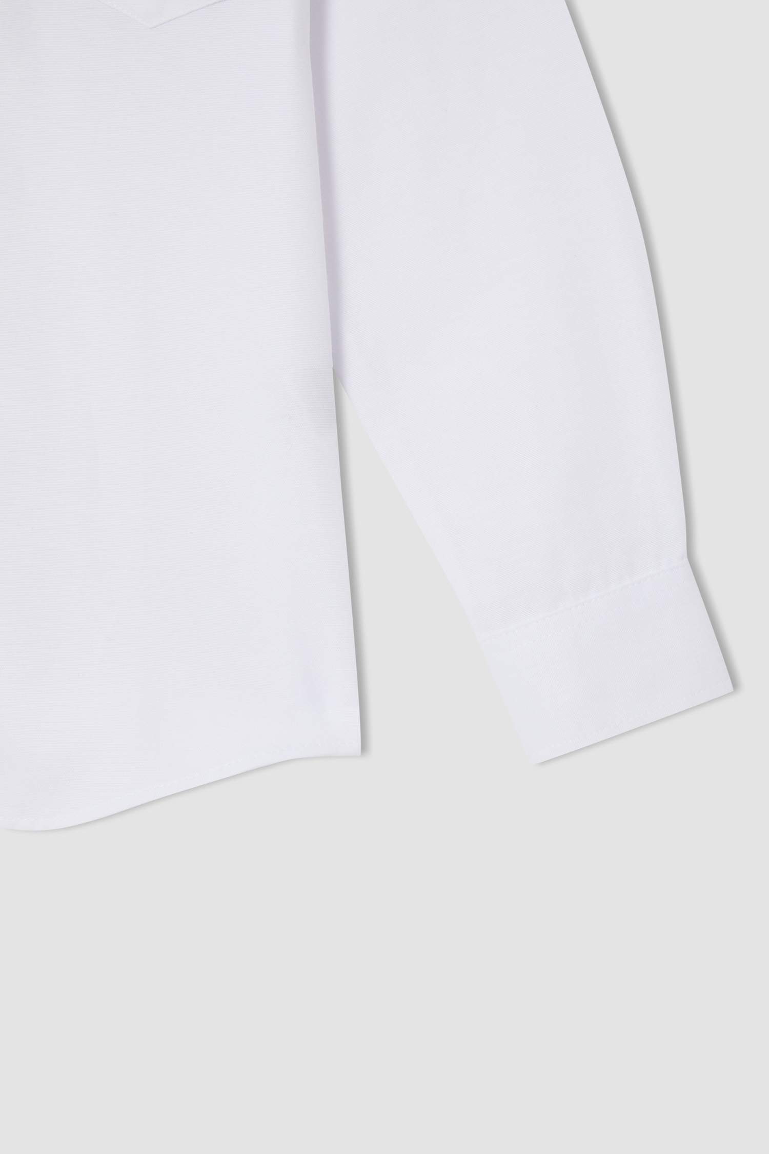 Erkek Çocuk Slim Fit Uzun Kollu Pamuklu Gömlek