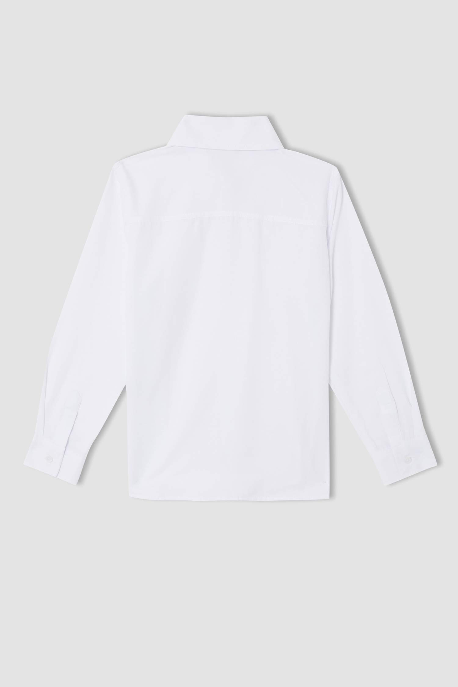 Erkek Çocuk Slim Fit Uzun Kollu Pamuklu Gömlek