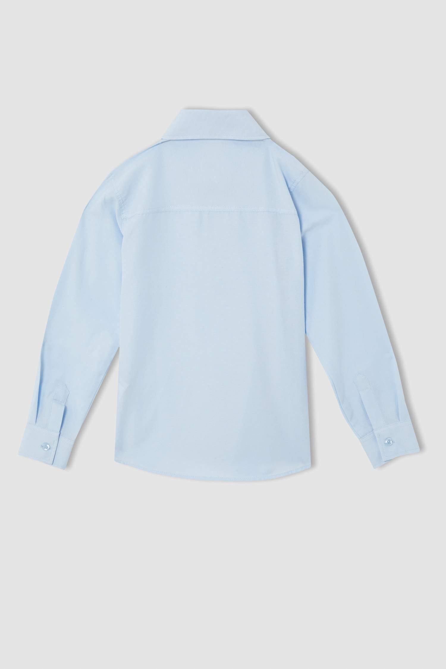 Erkek Çocuk Slim Fit Pamuklu Uzun Kollu Gömlek